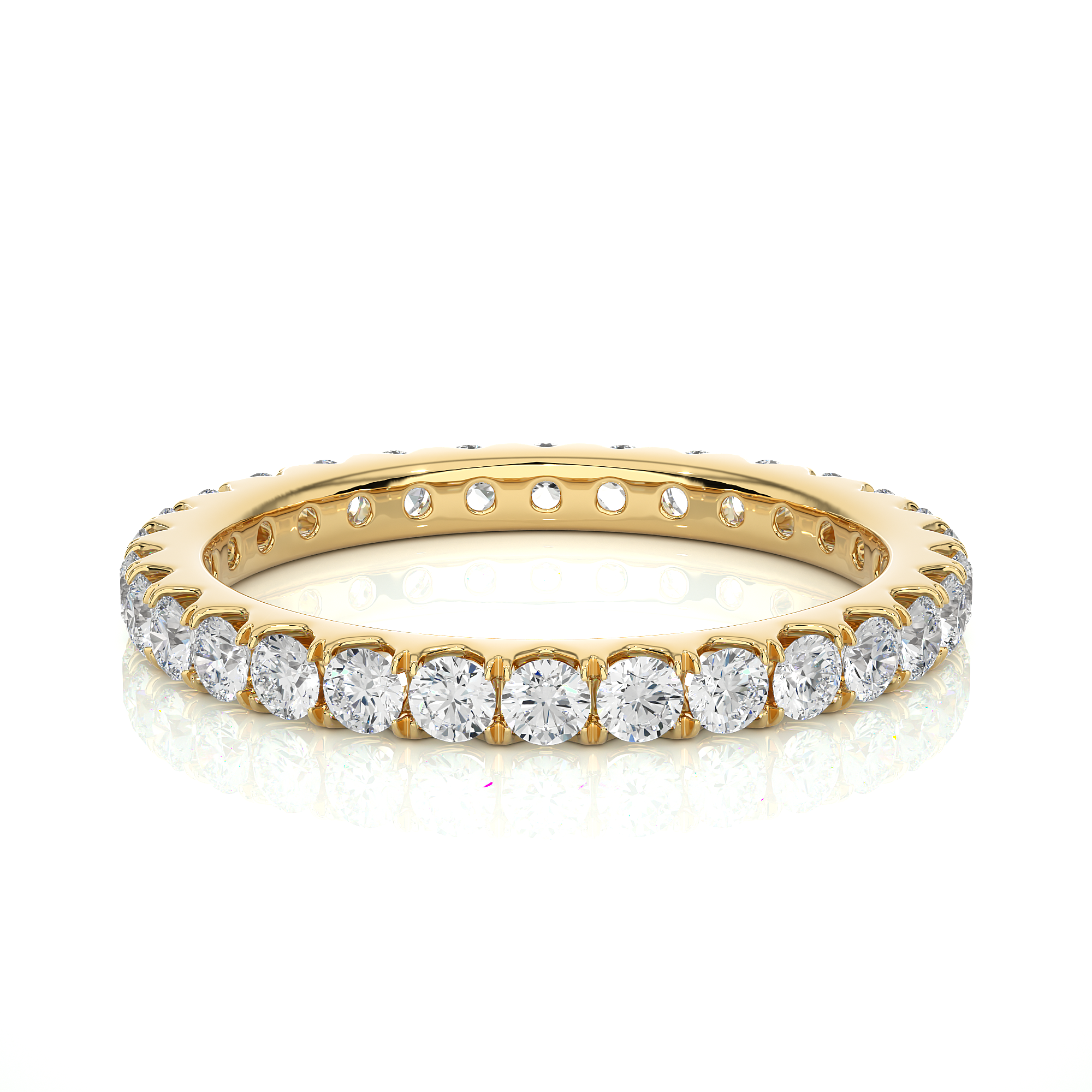 Round Cut Lab Grown Diamond Eternity Ring