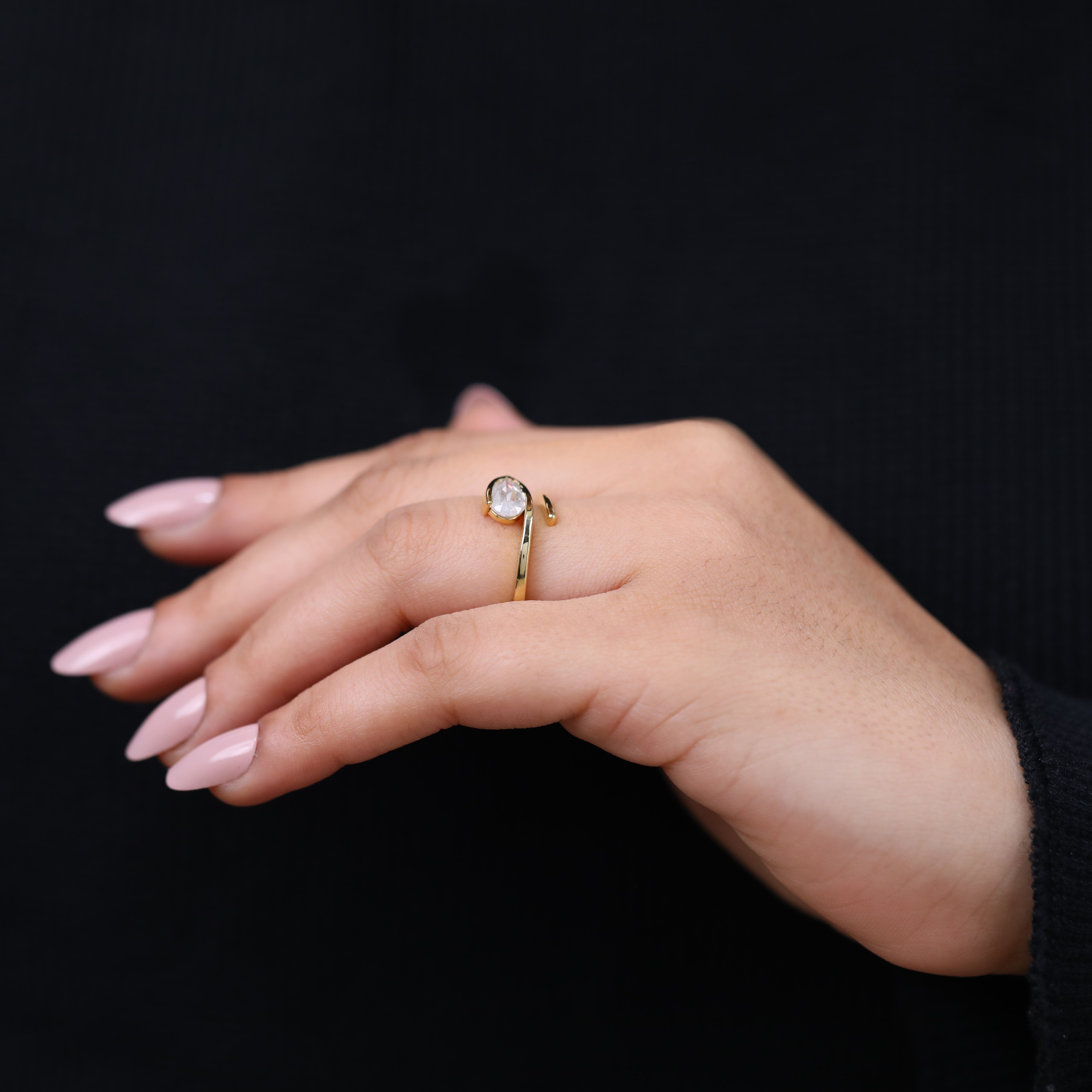 Classic marquise cut lab diamond ring for engagement or anniversary