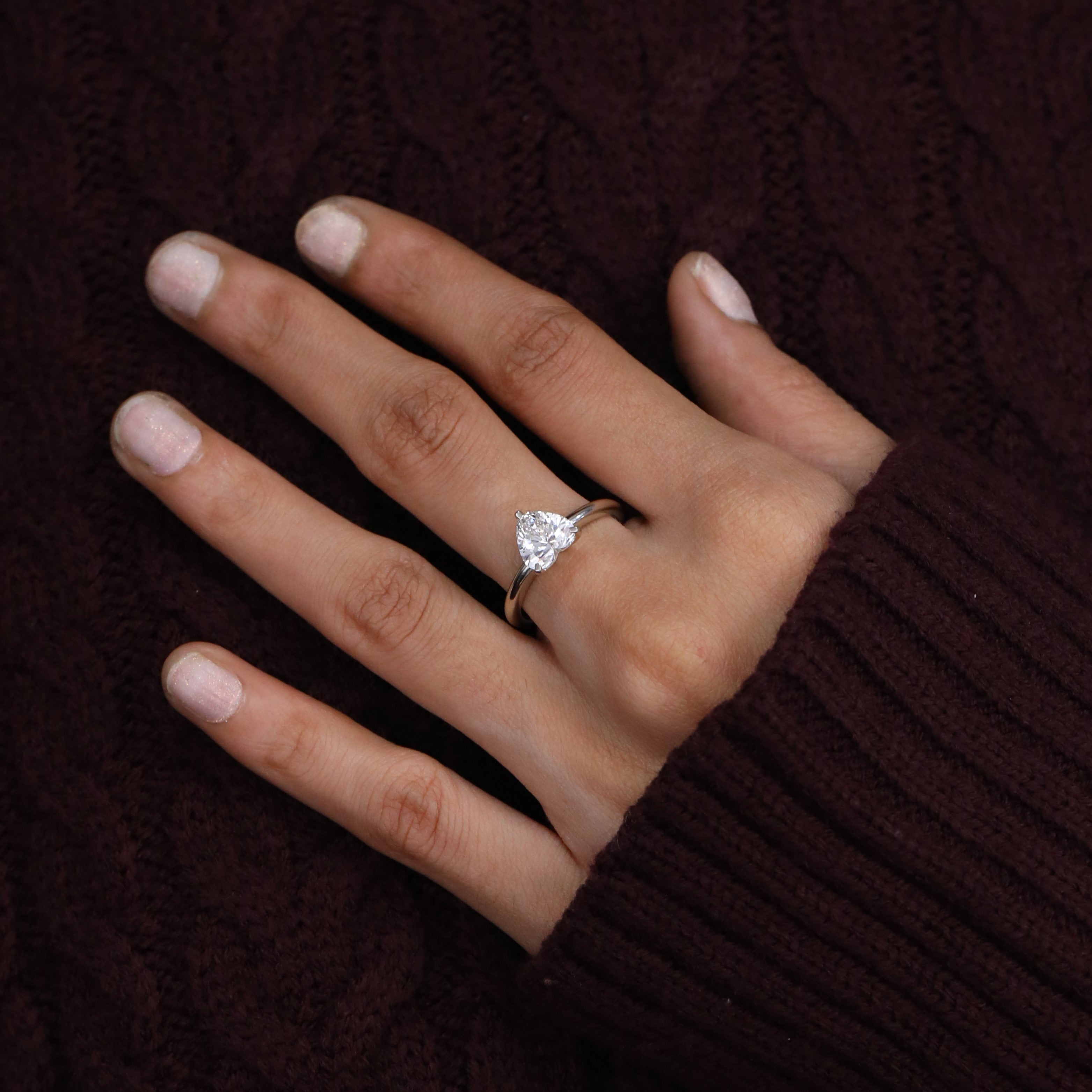 Romantic heart-shaped diamond ring for Valentine’s Day