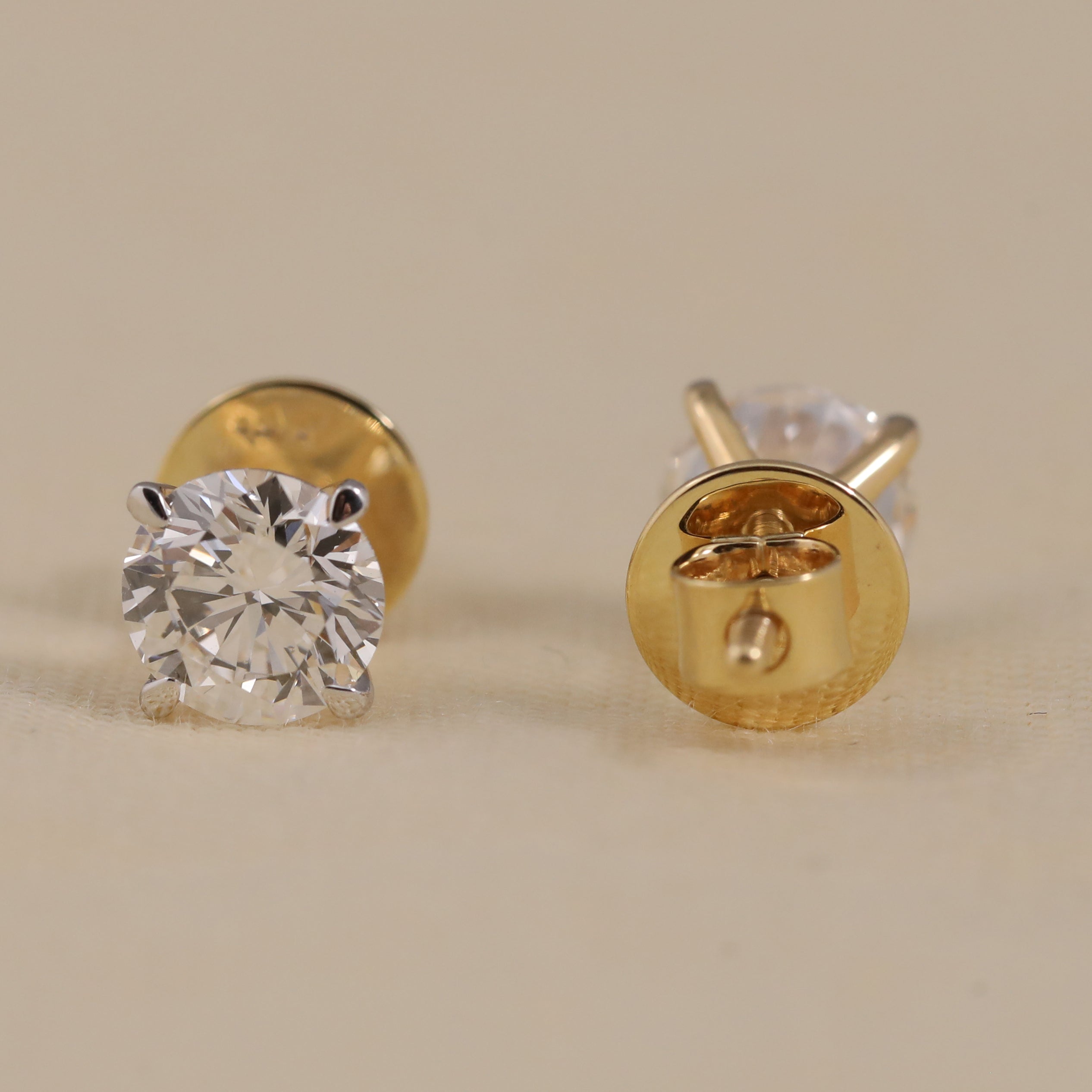 Brilliant round lab diamond studs ideal for birthday or anniversary presents