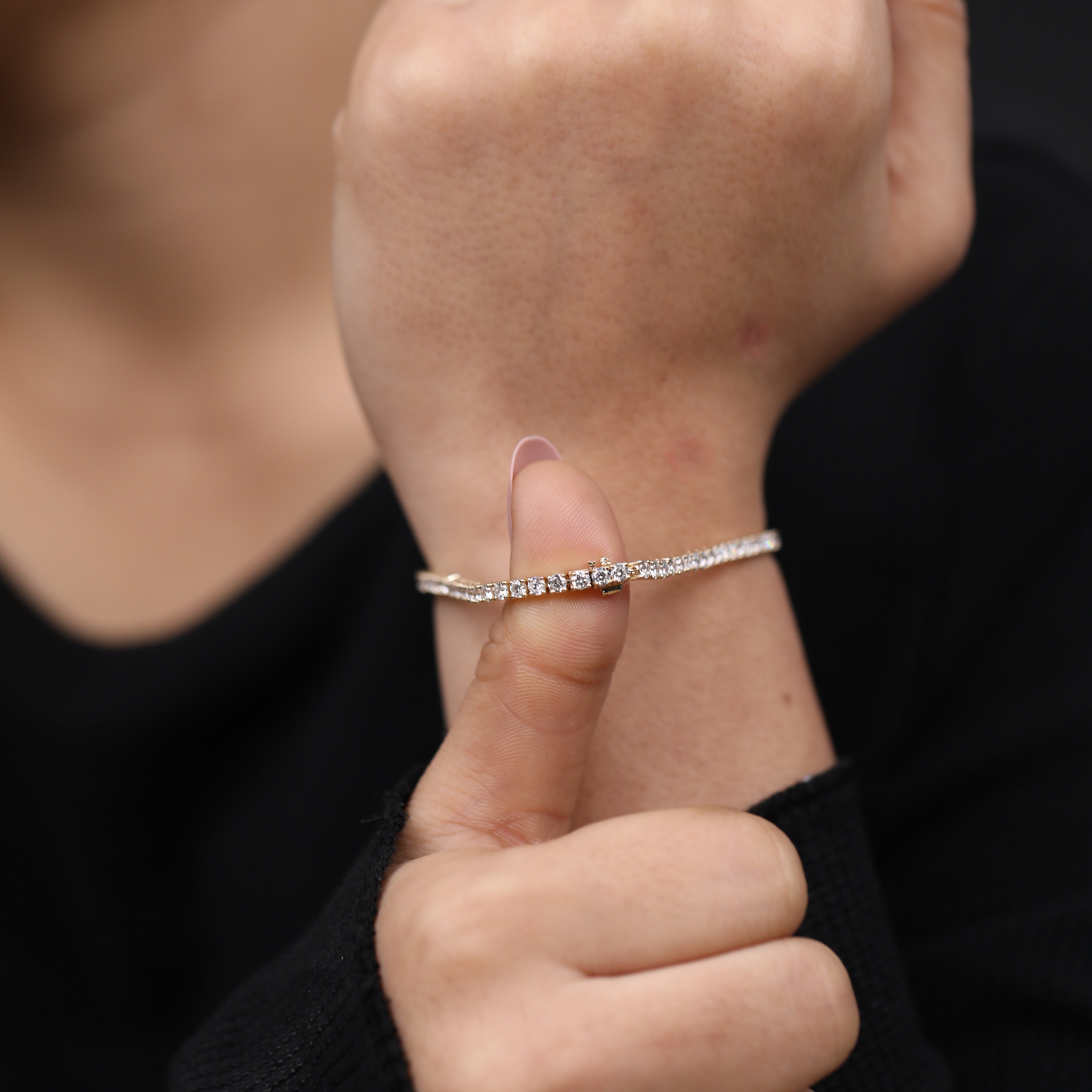 Timeless lab grown diamond tennis bracelet for bridal jewelry