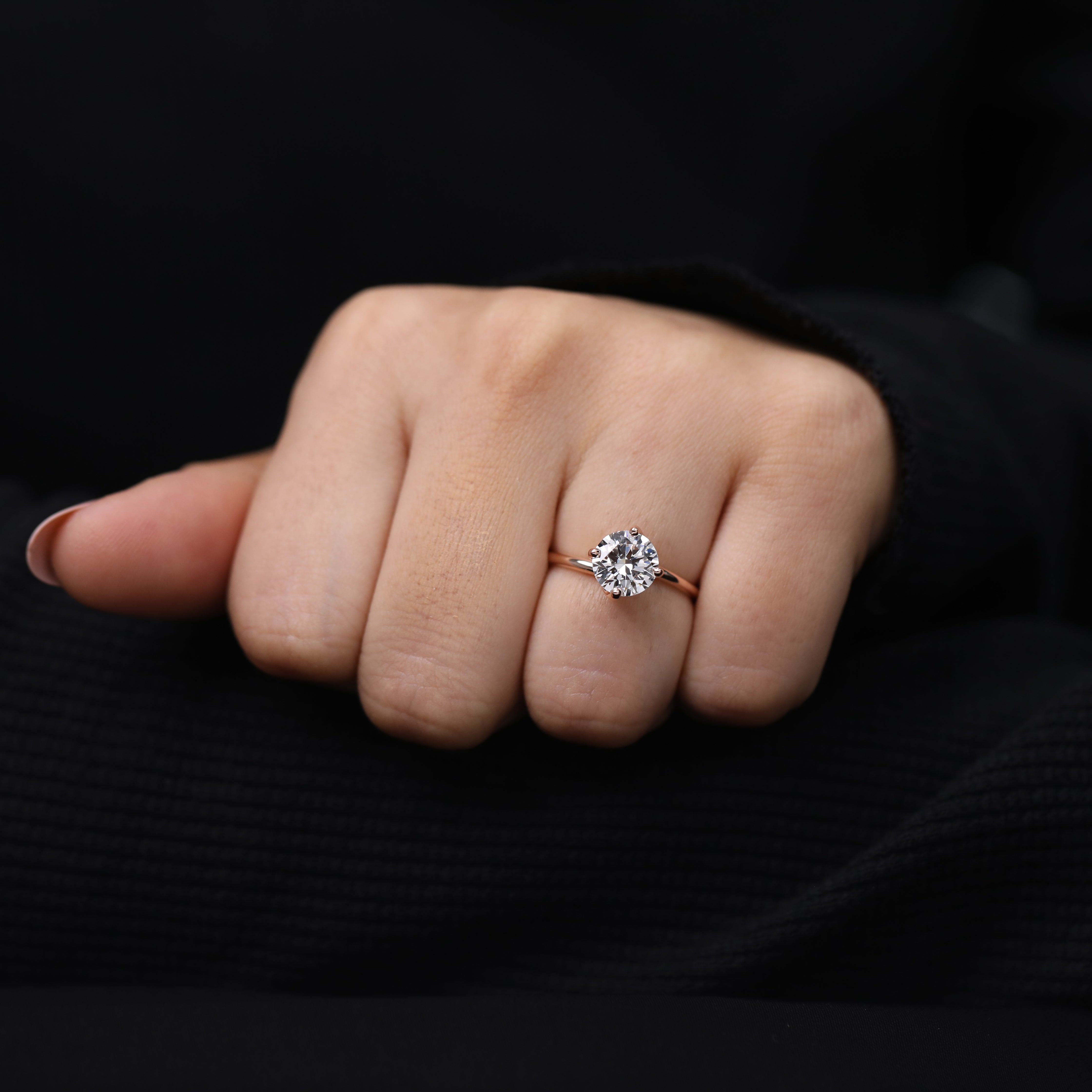 Milestone celebration ring with lab created diamond sparkle
