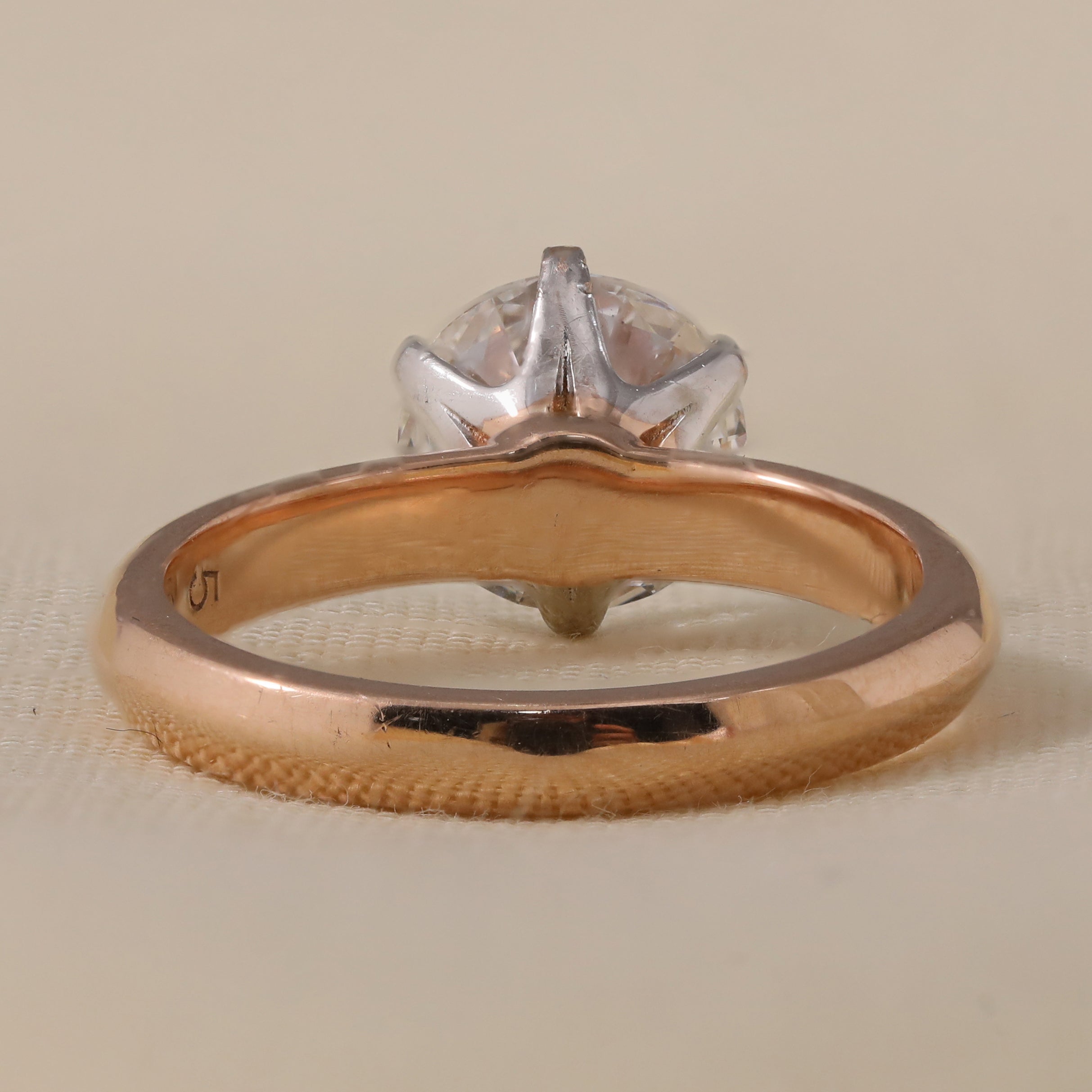 4.50 TCW Round Lab Grown Diamond Solitaire Engagement Ring