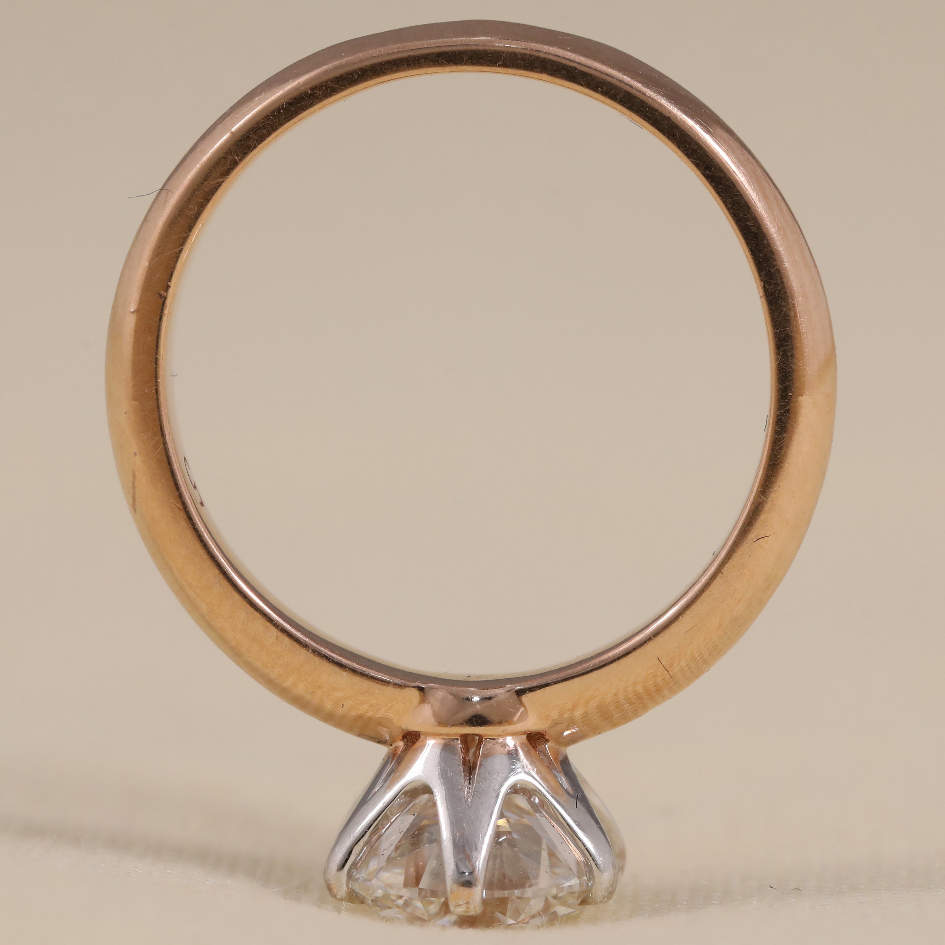 4.50 TCW Round Lab Grown Diamond Solitaire Engagement Ring