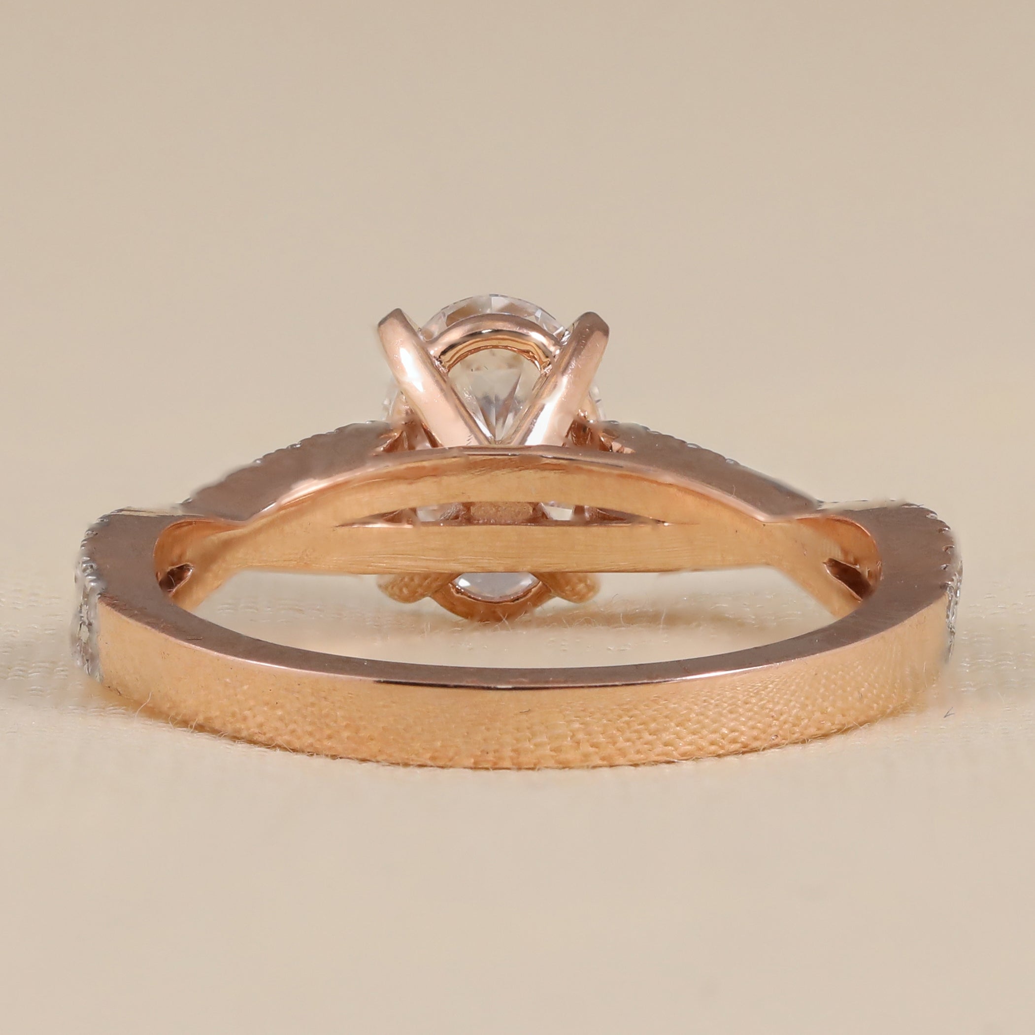 Oval Lab Grown Diamond Solitaire Engagement Ring