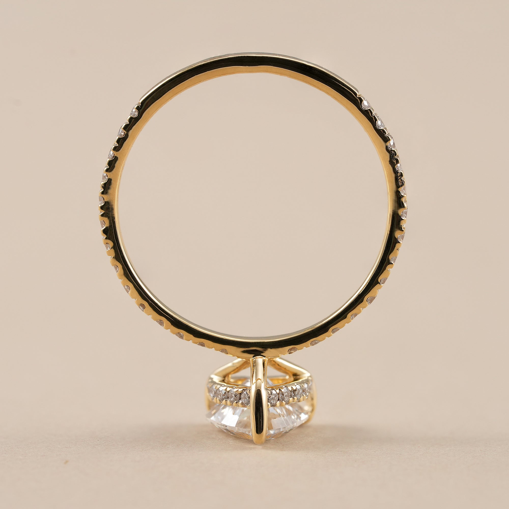 IGI certified heart lab diamond solitaire ring