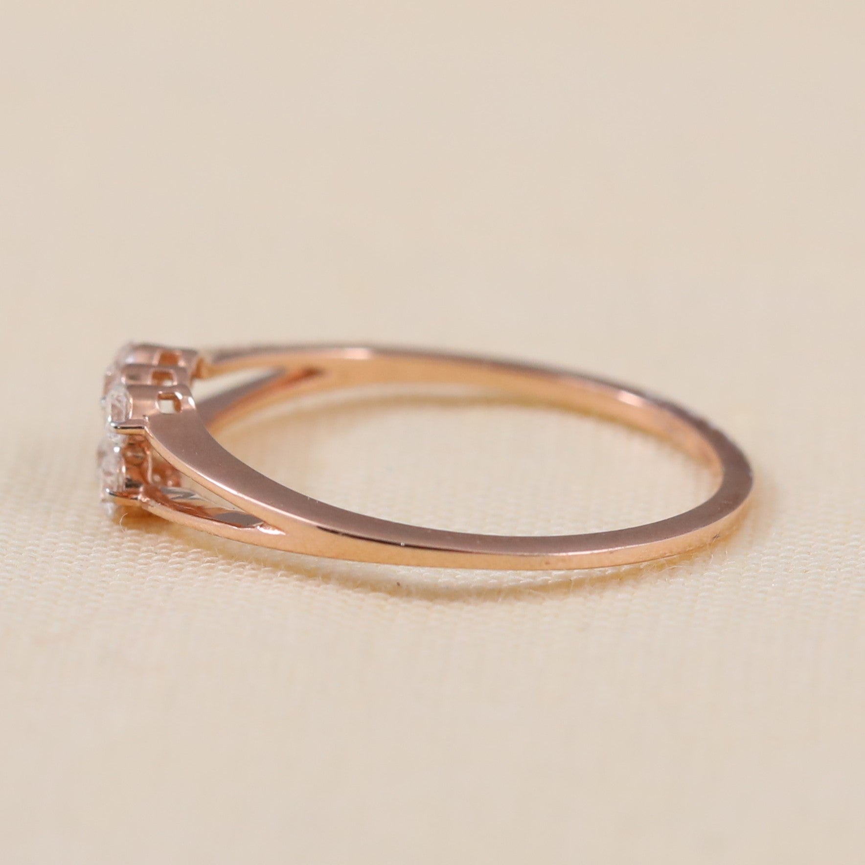 Classic Split Shank Lab Grown Diamond Cluster Wedding Ring