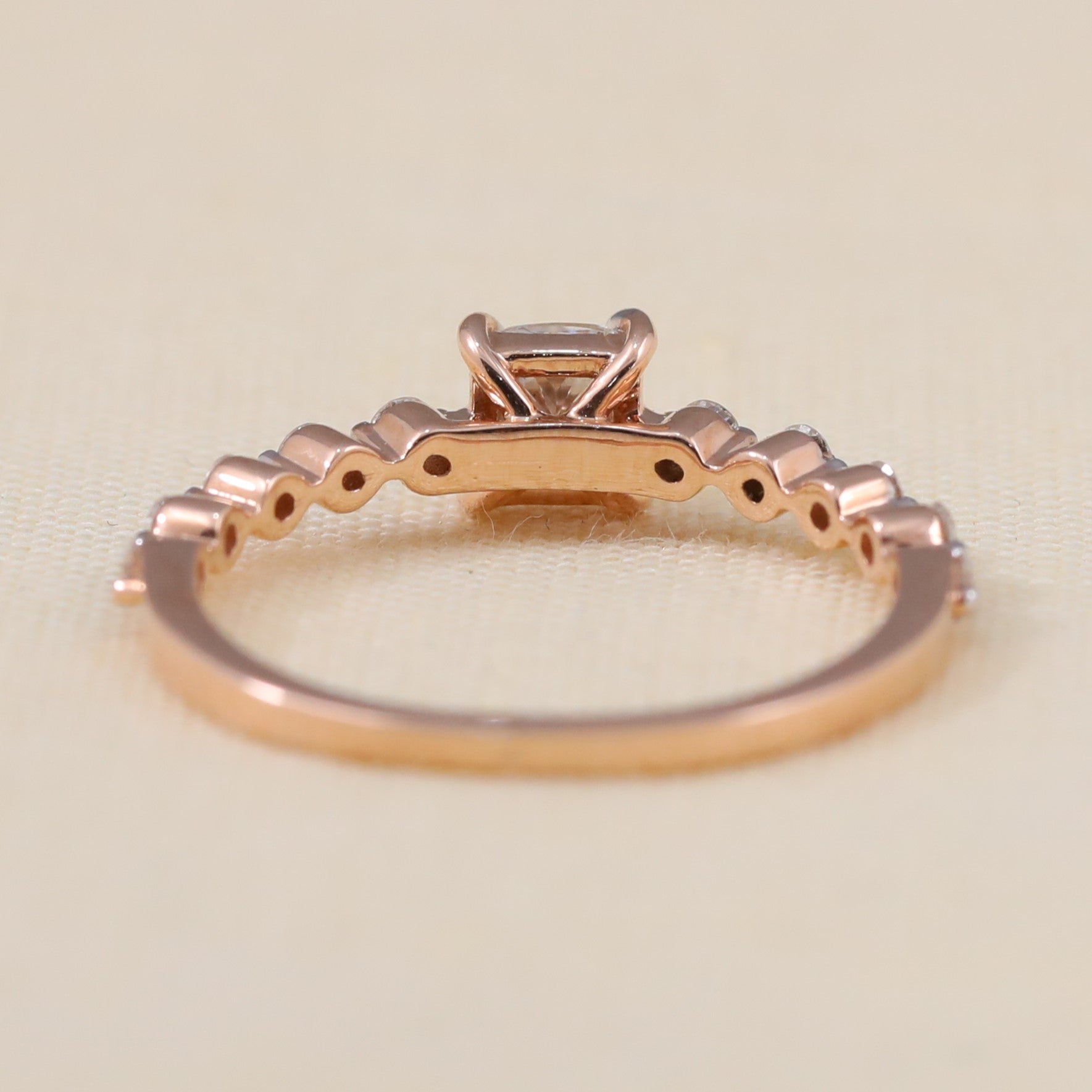 Romantic Cushion cut lab-grown diamond ring designed for proposals and anniversaries