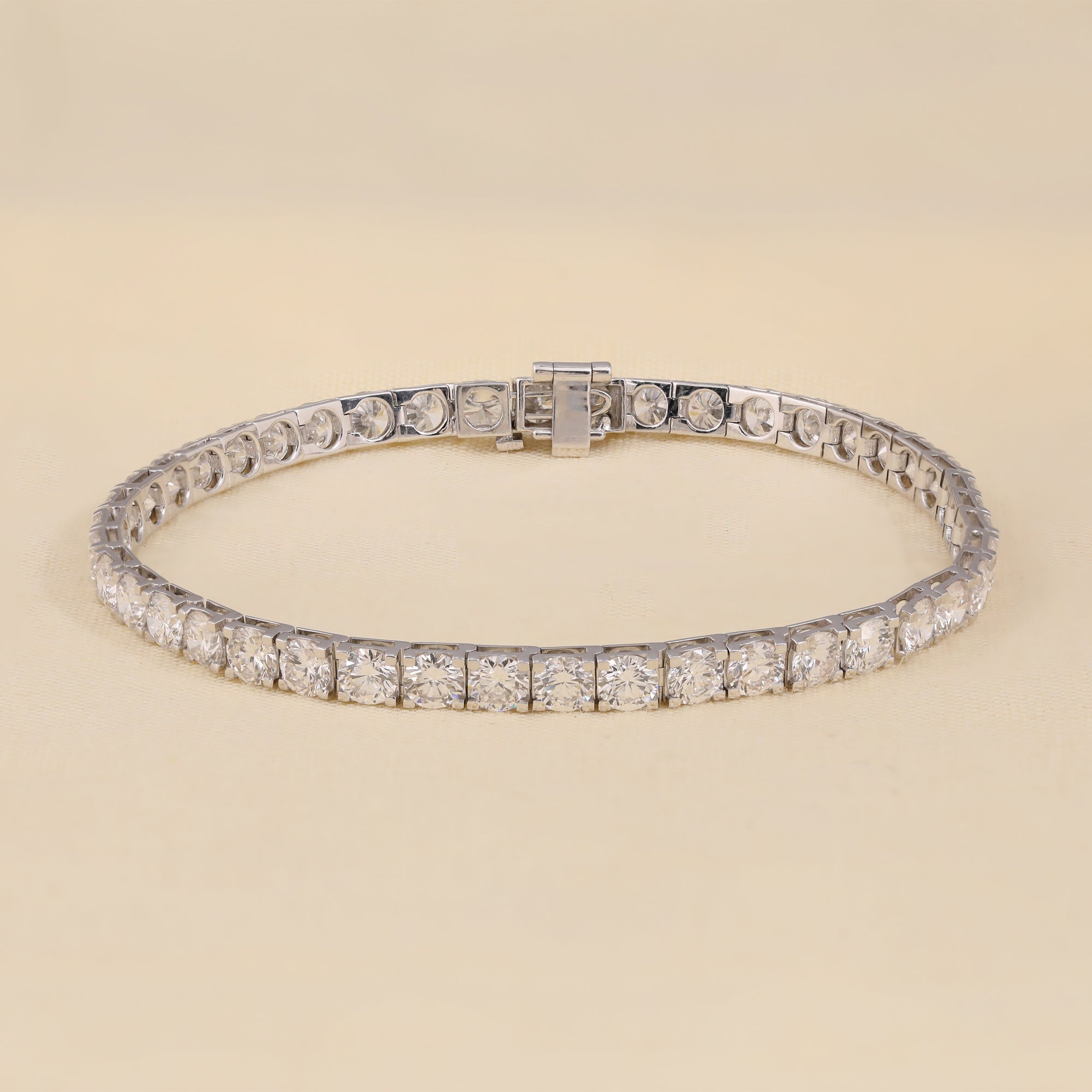 Round Cut Lab Diamond Tennis Bracelet