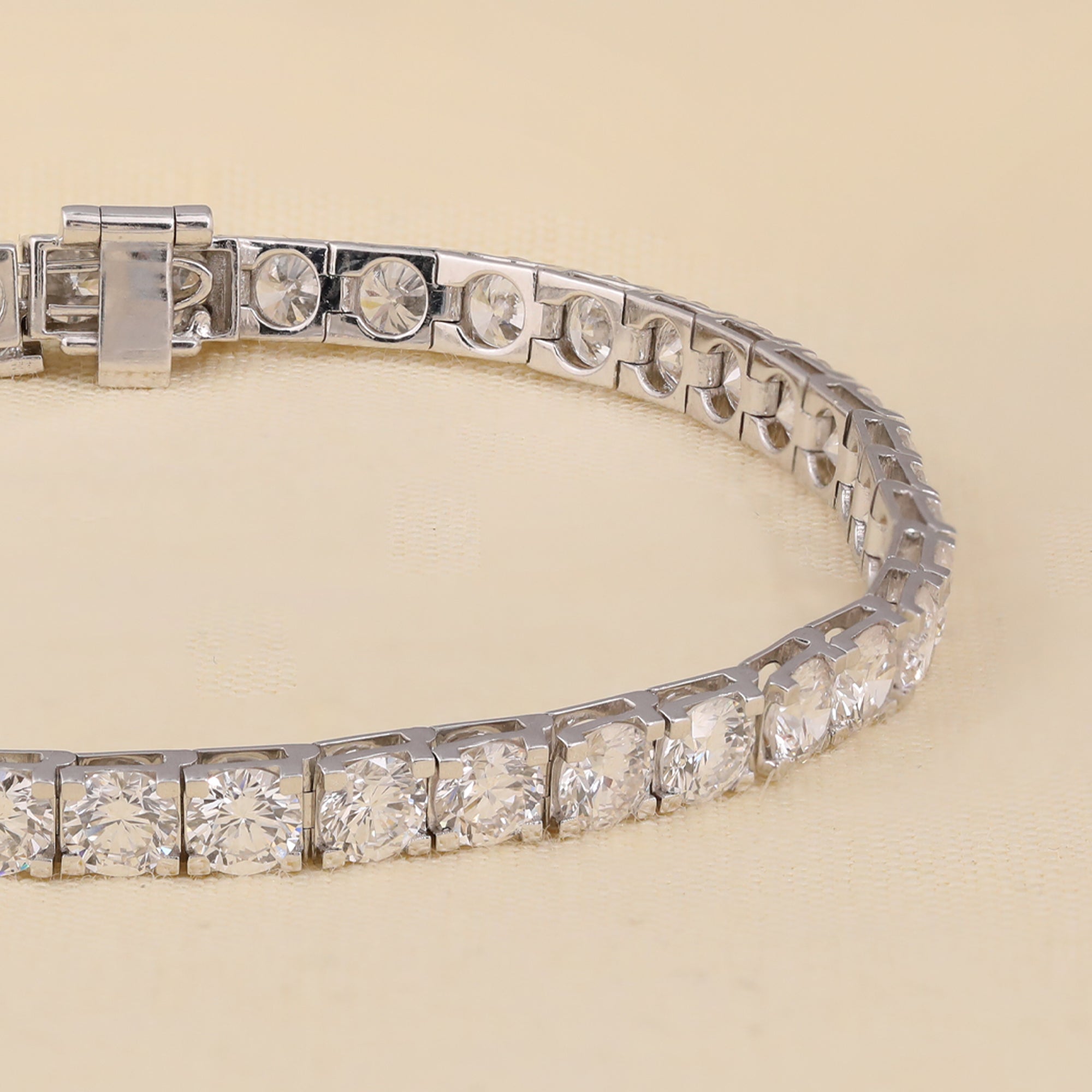 Round Cut Lab Diamond Tennis Bracelet