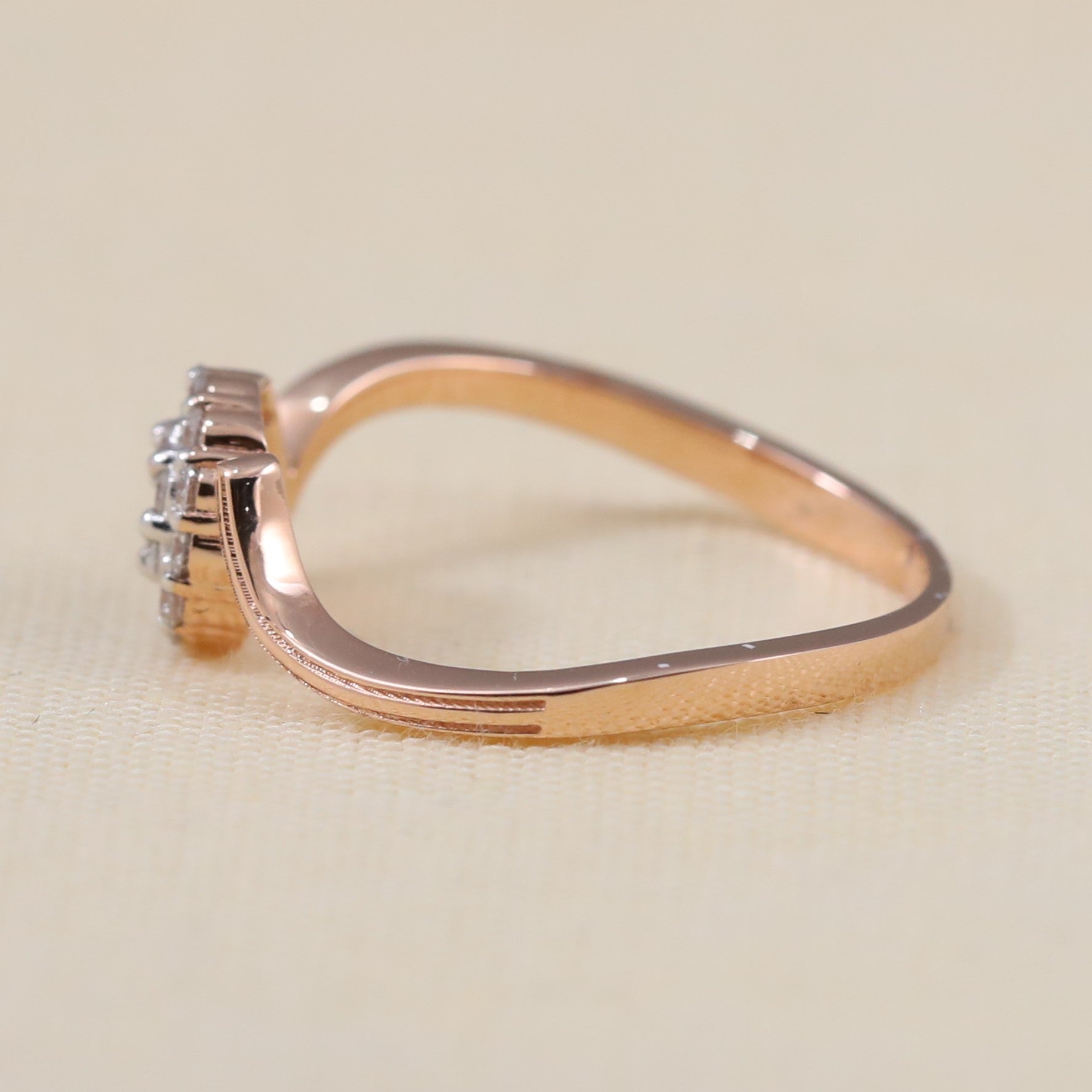 Romantic lab grown diamond cluster ring ideal for proposals or special occasions