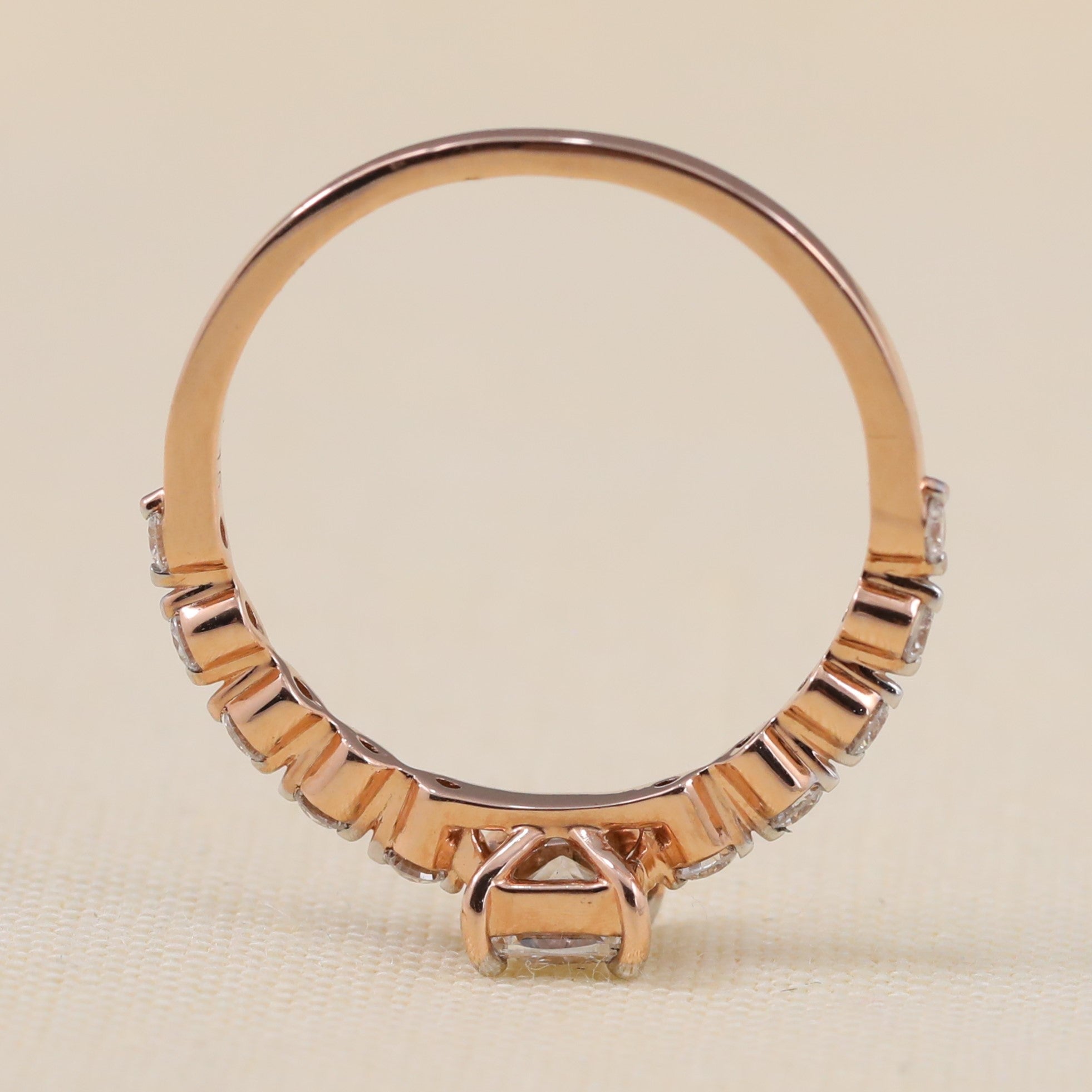 Beautiful Cushion lab grown diamond ring ideal for engagement or special occasions