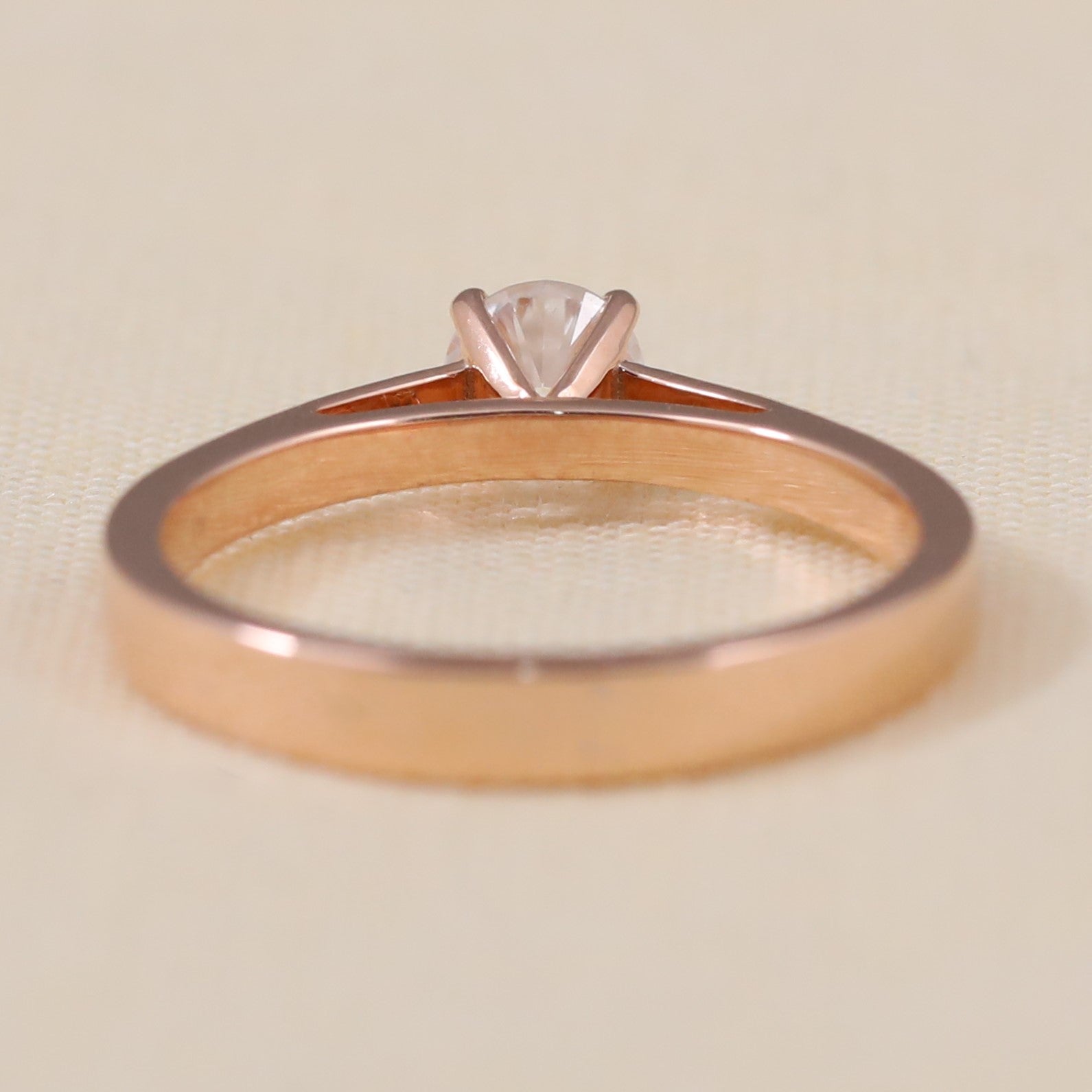 Classic Round Cut Lab Grown Diamond Solitaire Engagement Ring