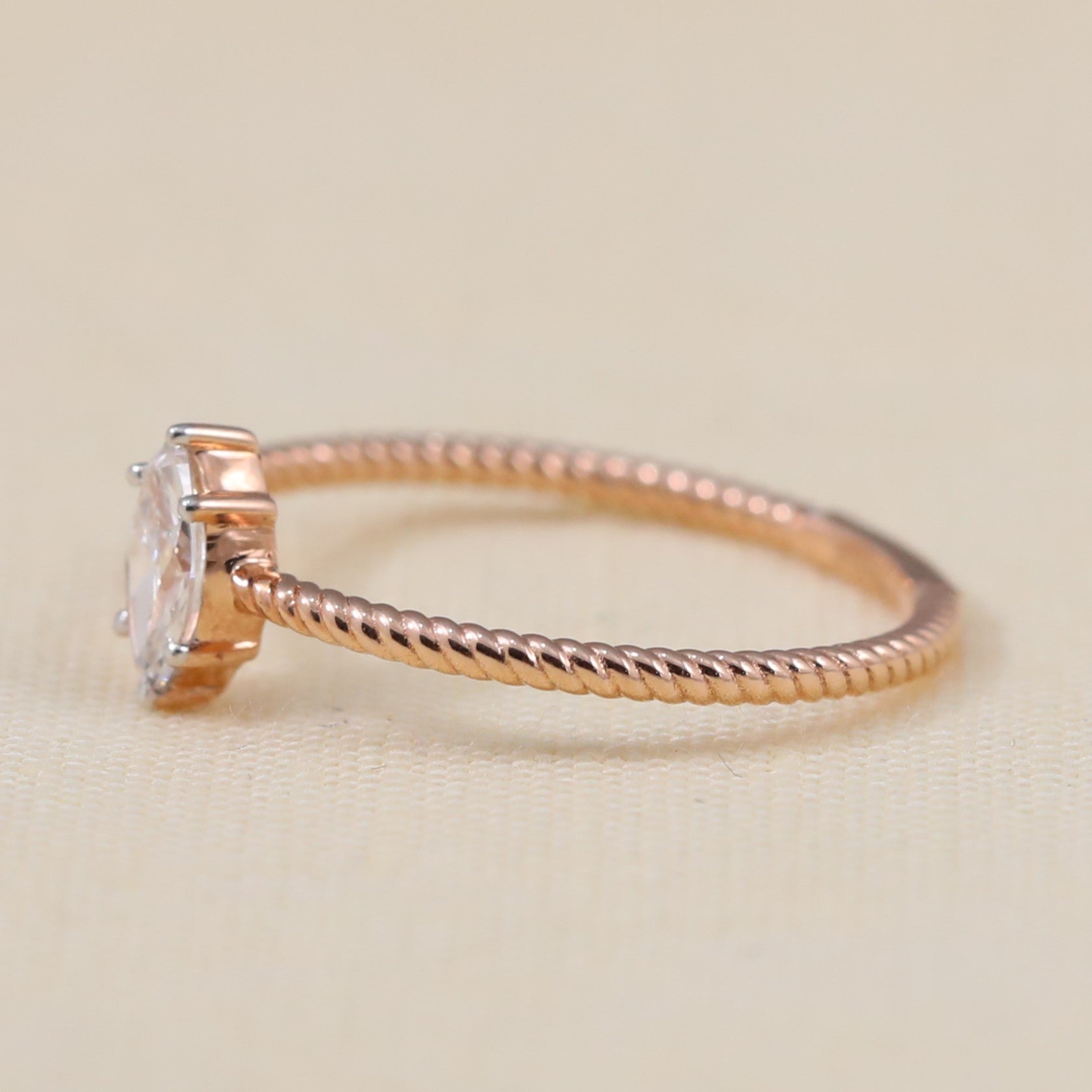 Elegant marquise lab grown diamond ring perfect for proposals or anniversary gifting