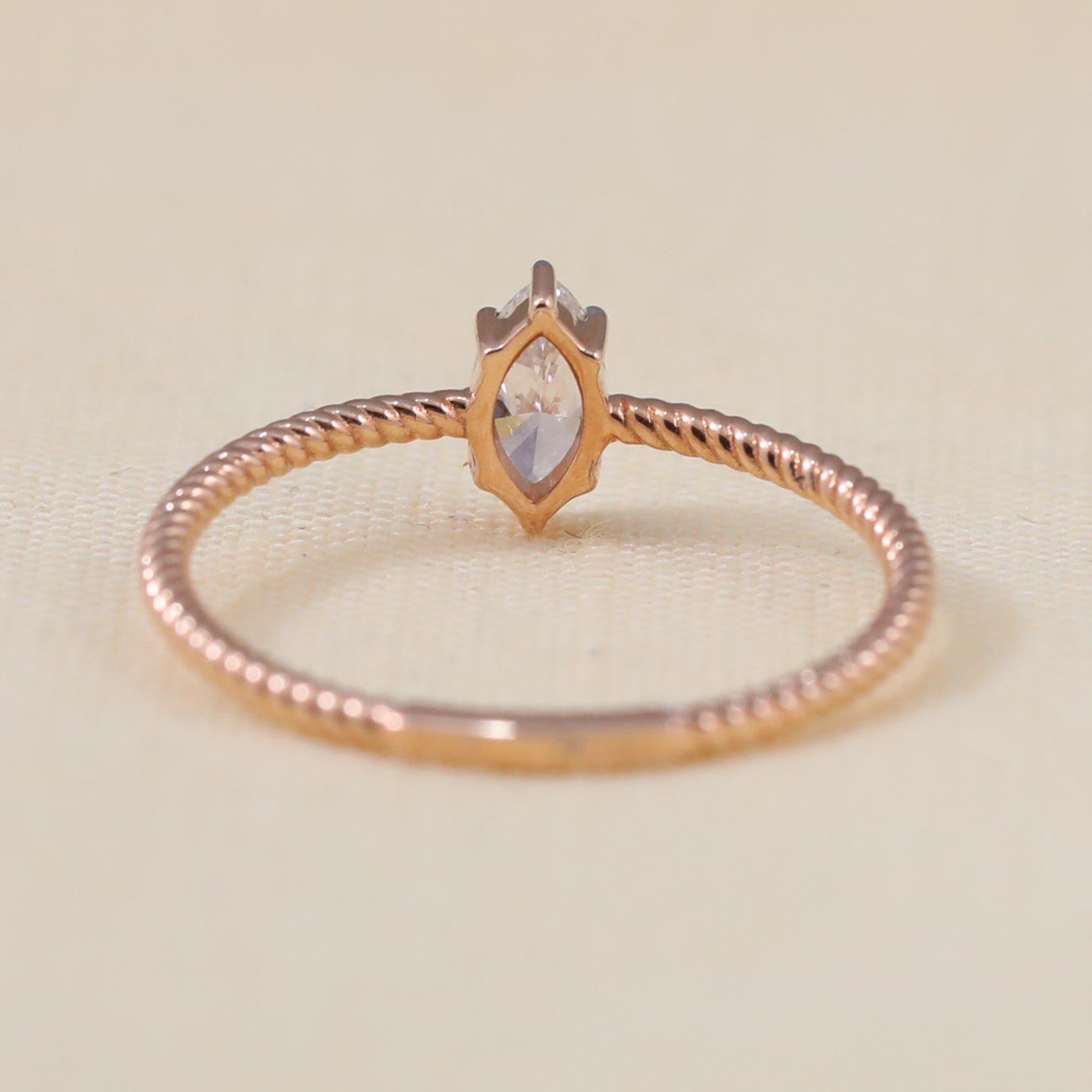 Classic marquise lab grown diamond ring designed for proposals and meaningful celebrations