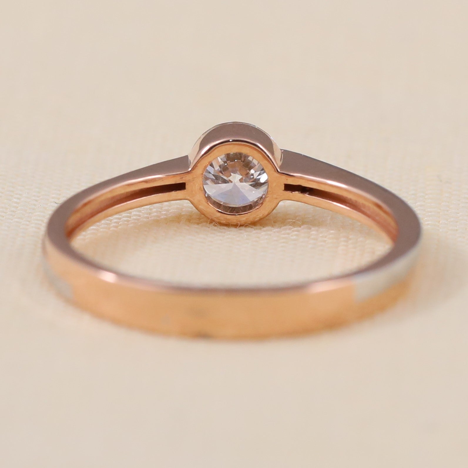 Classic Set Round Lab Grown Diamond Solitaire Engagement Ring