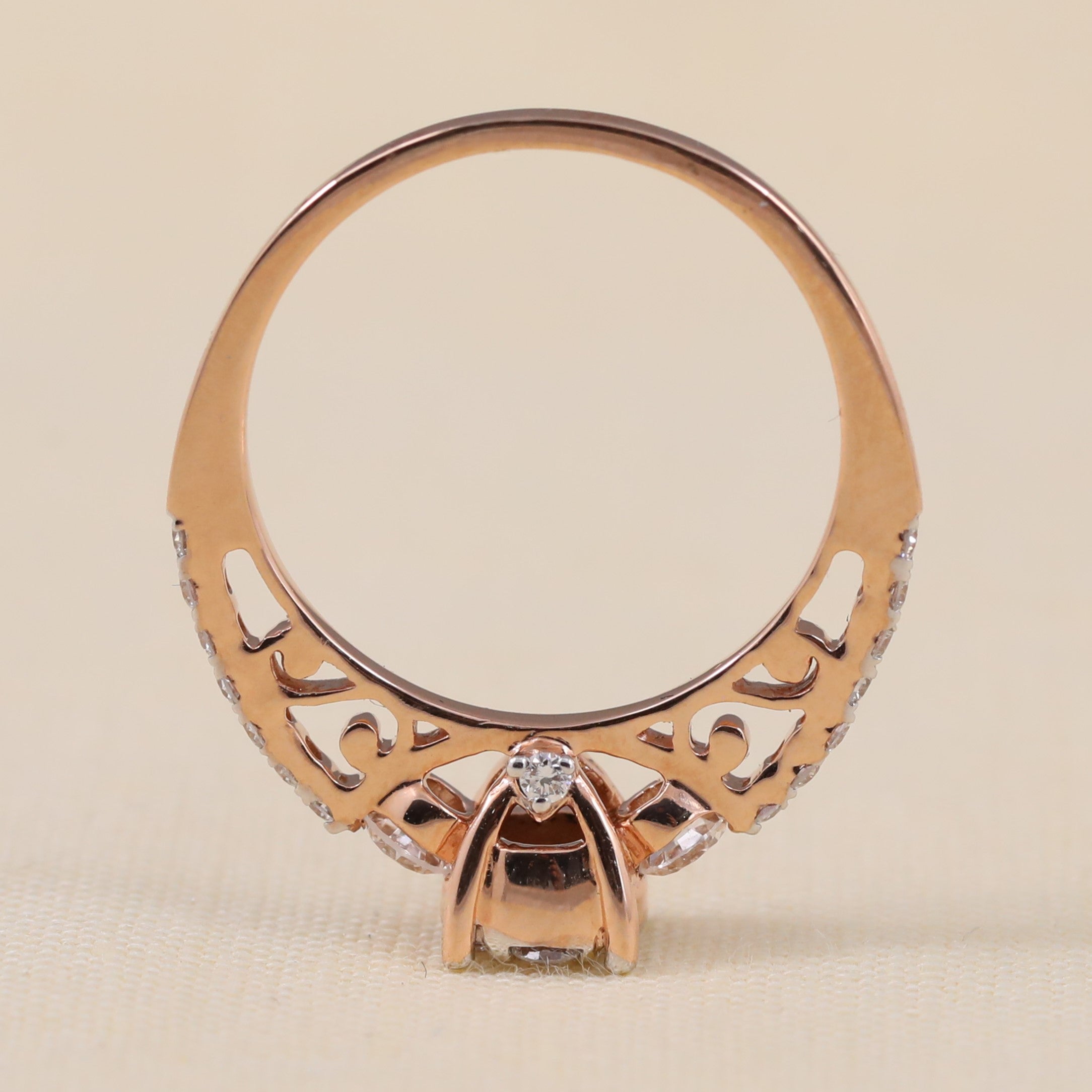 Sparkling lab-grown diamond cluster ring offering brilliance and modern elegance