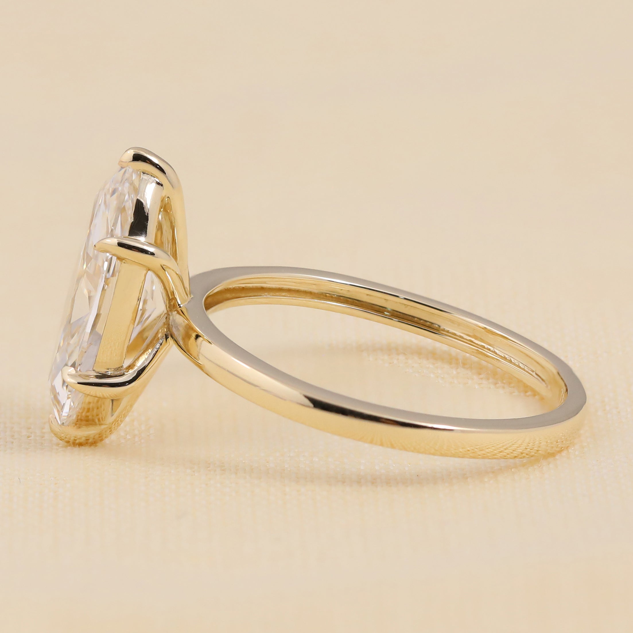 Marquise Cut Lab Grown Diamond Solitaire Ring, Timeless Solitaire Design