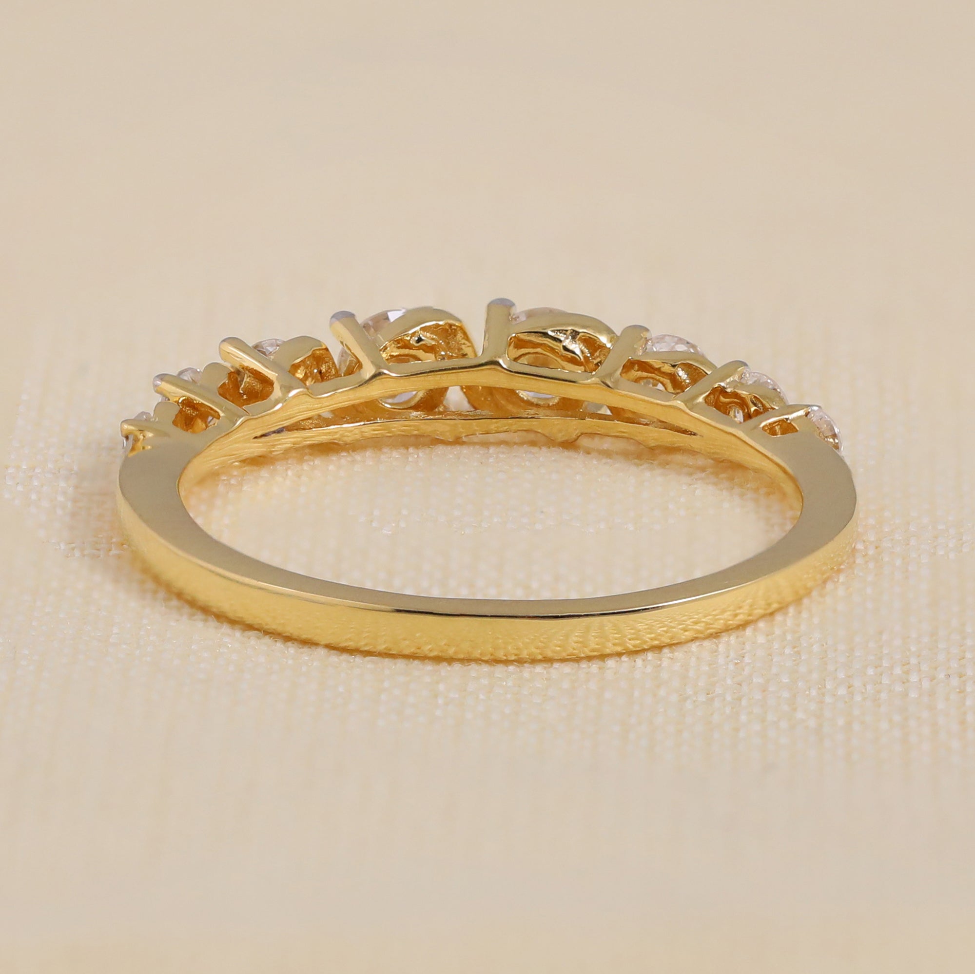 Round Lab Grown Diamond Eternity Wedding Band, Classic Stacking Ring
