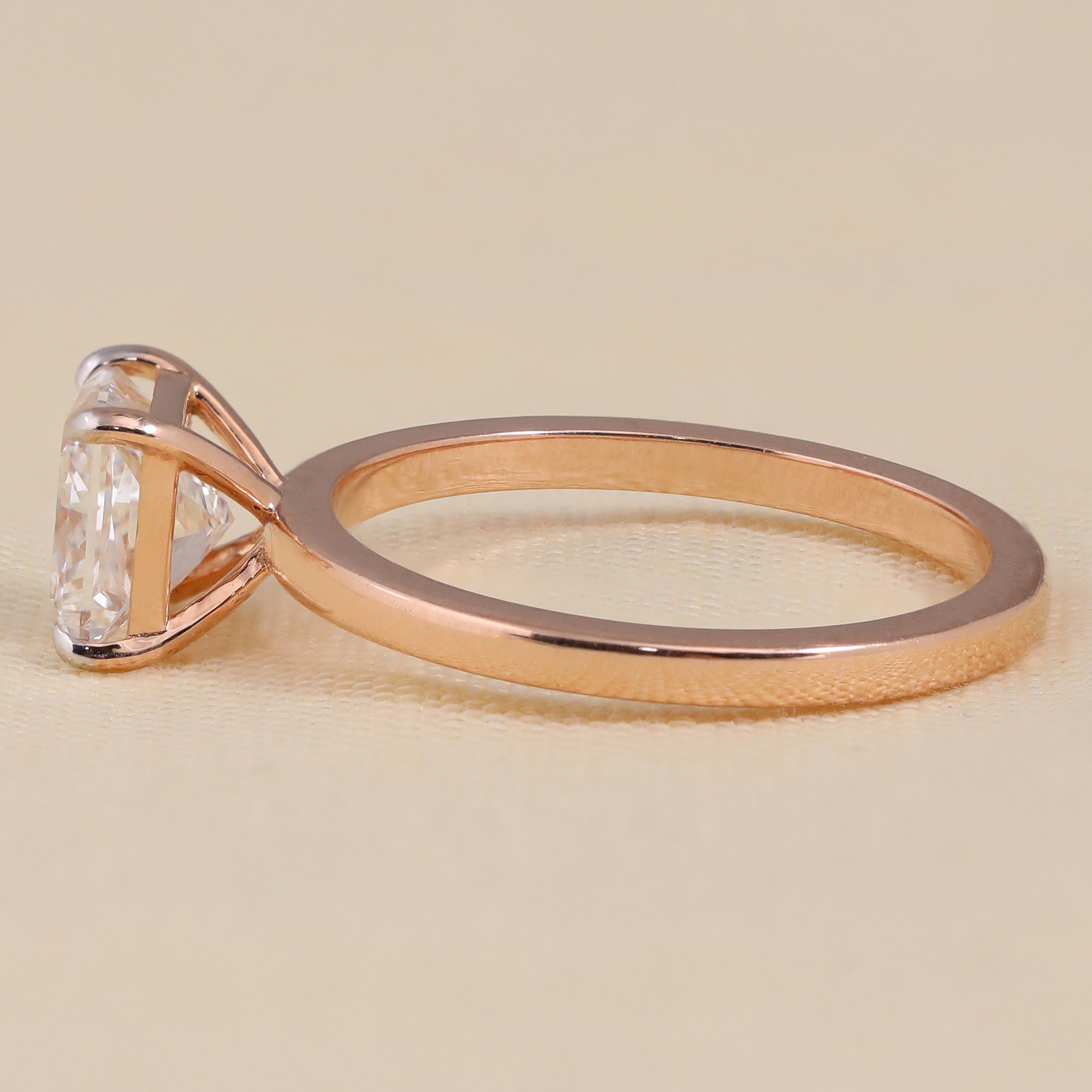 Princess Cut Lab Grown Diamond Solitaire Engagement Ring