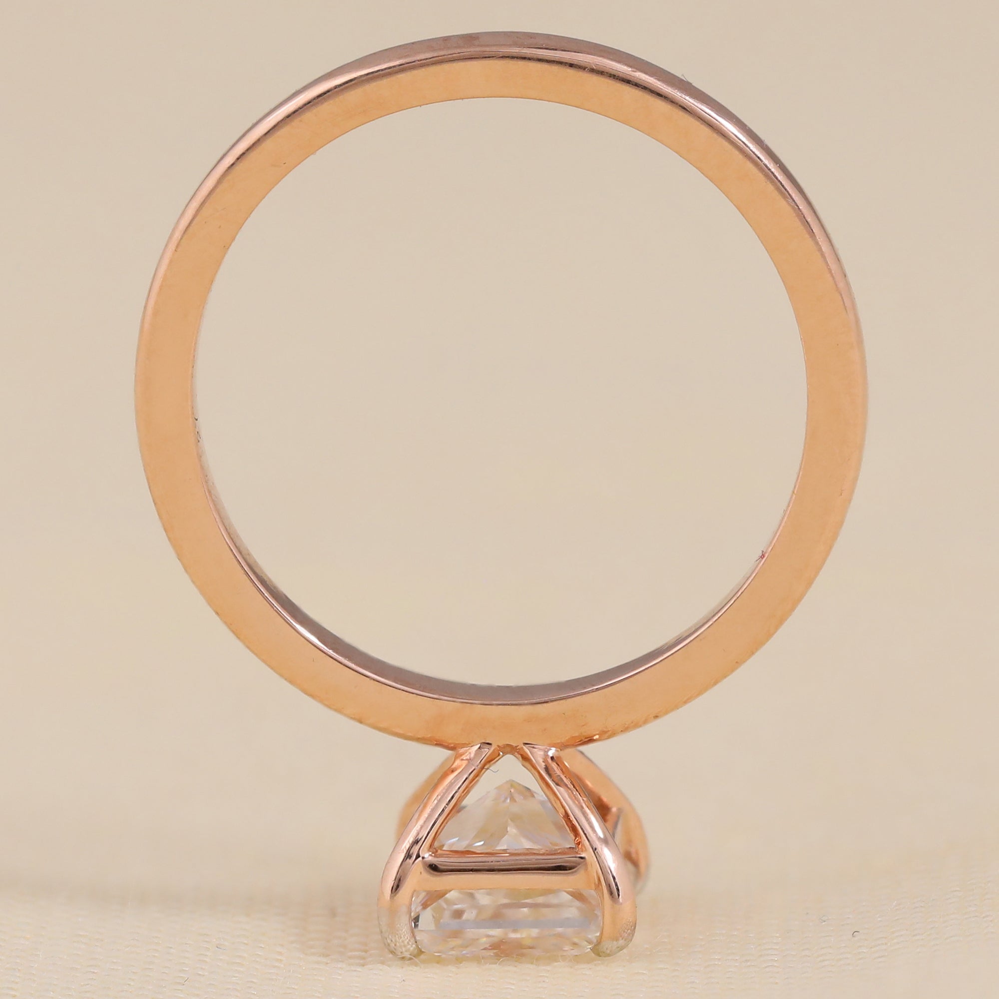 Princess Cut Lab Grown Diamond Solitaire Engagement Ring