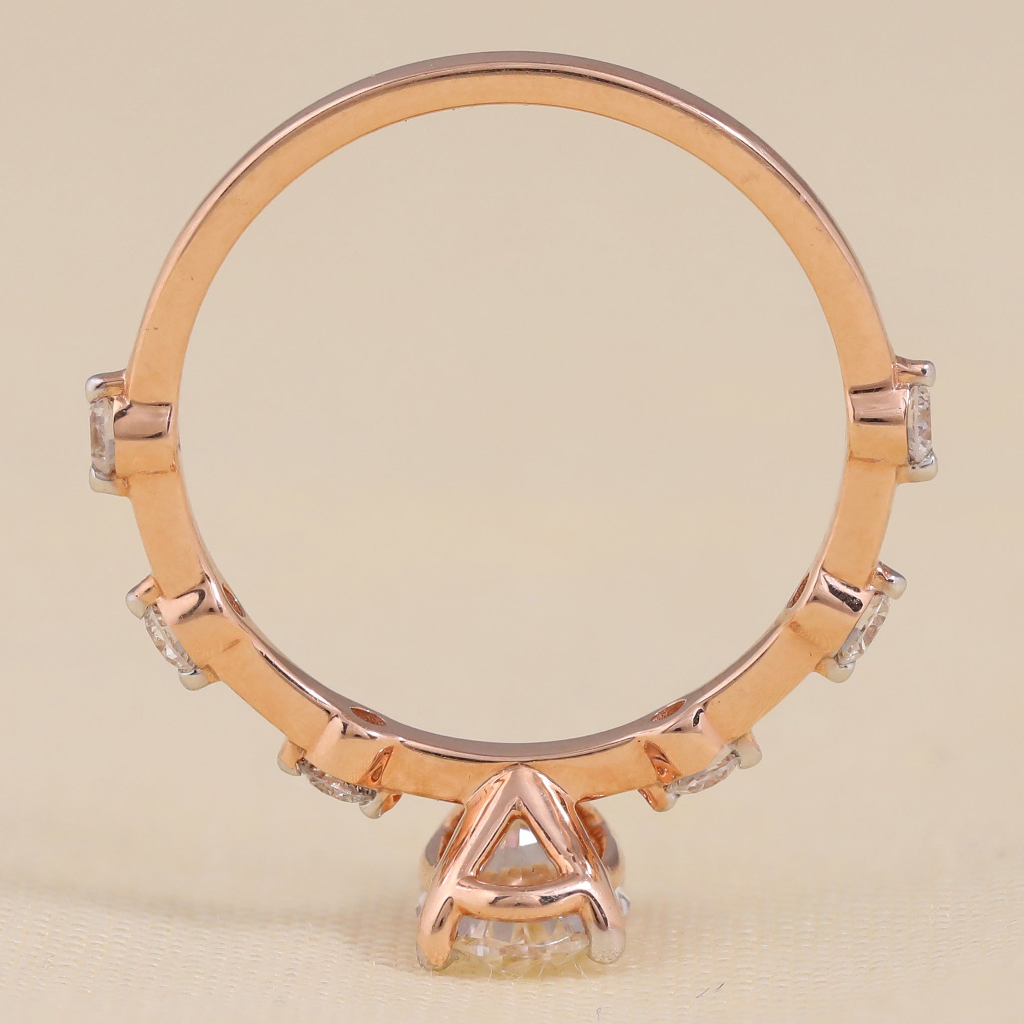 Oval Lab grown Diamond Solitaire Engagement Ring
