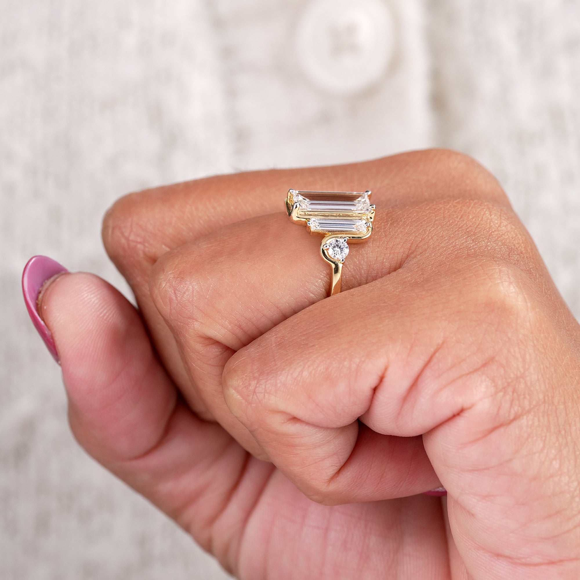 Fine Jewelry Emerald Cut Diamond Ring