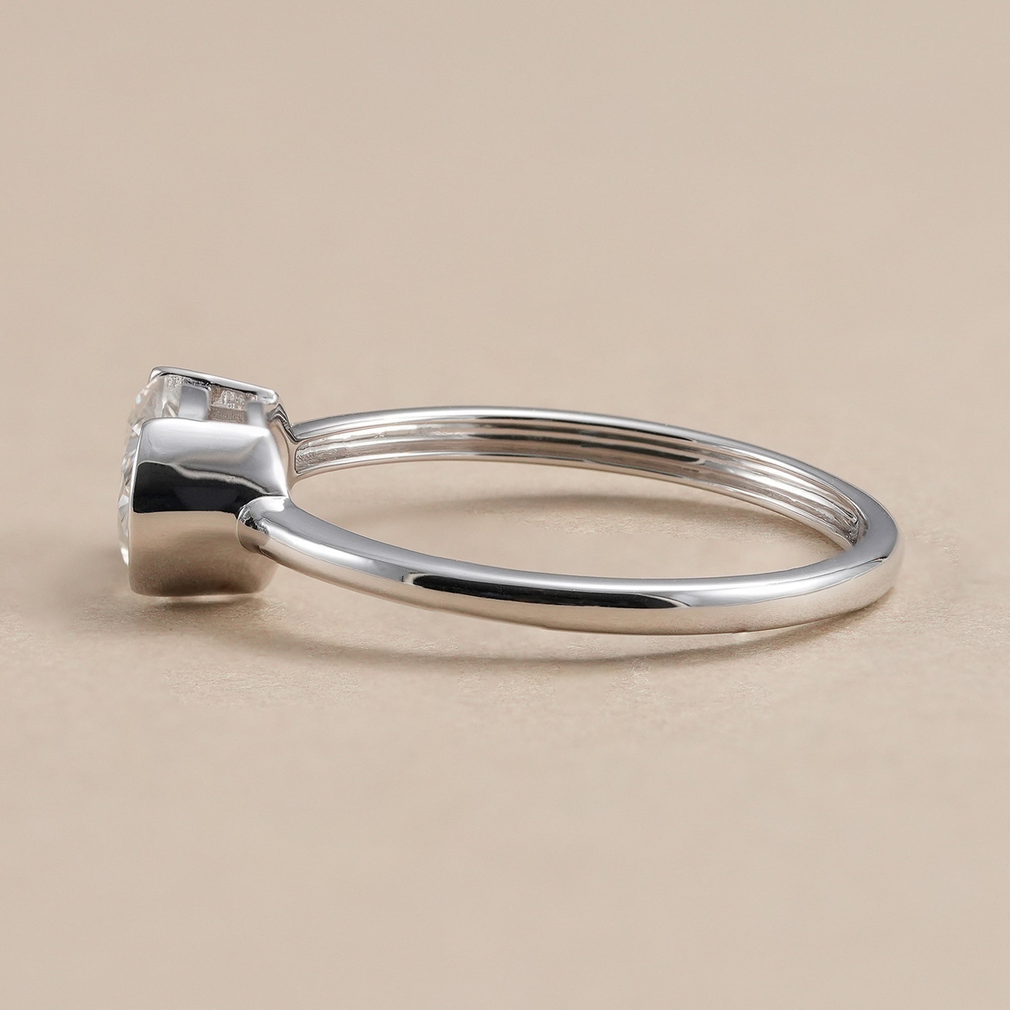 IGI certified oval lab grown diamond solitaire ring