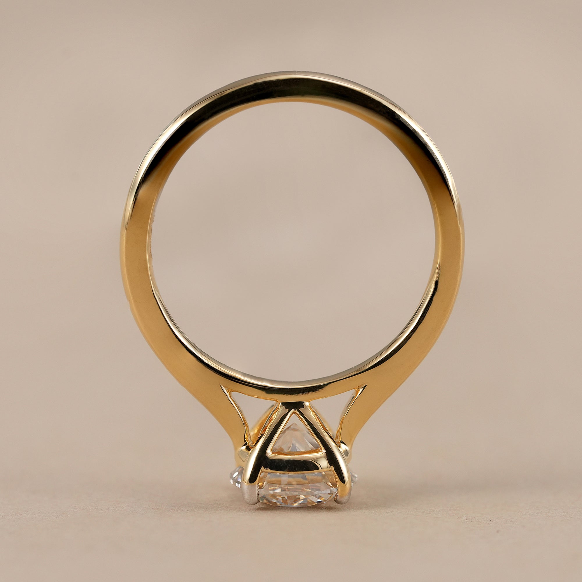 Timeless round brilliant solitaire engagement ring