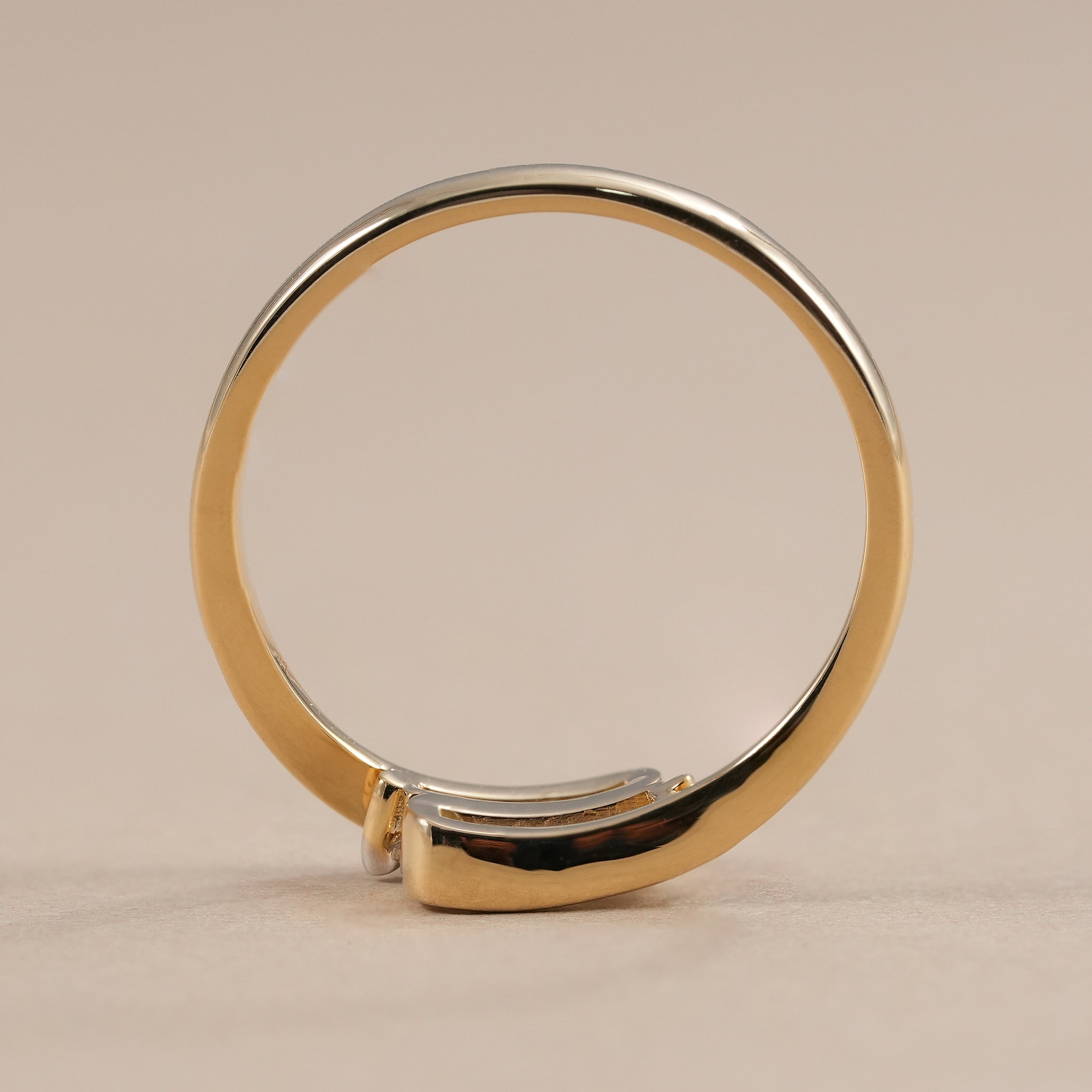 You and Me lab grown diamond ring with baguette stones