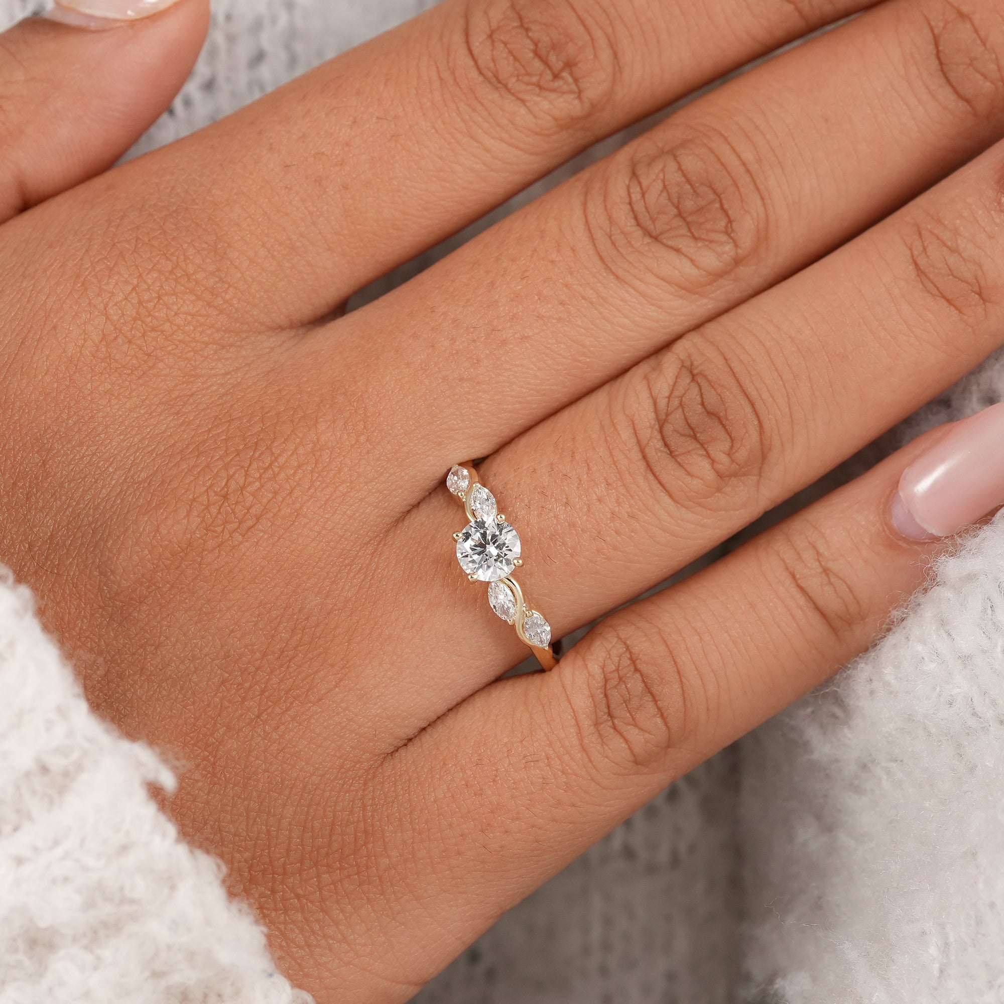 Handmade IGI certified lab diamond solitaire ring.