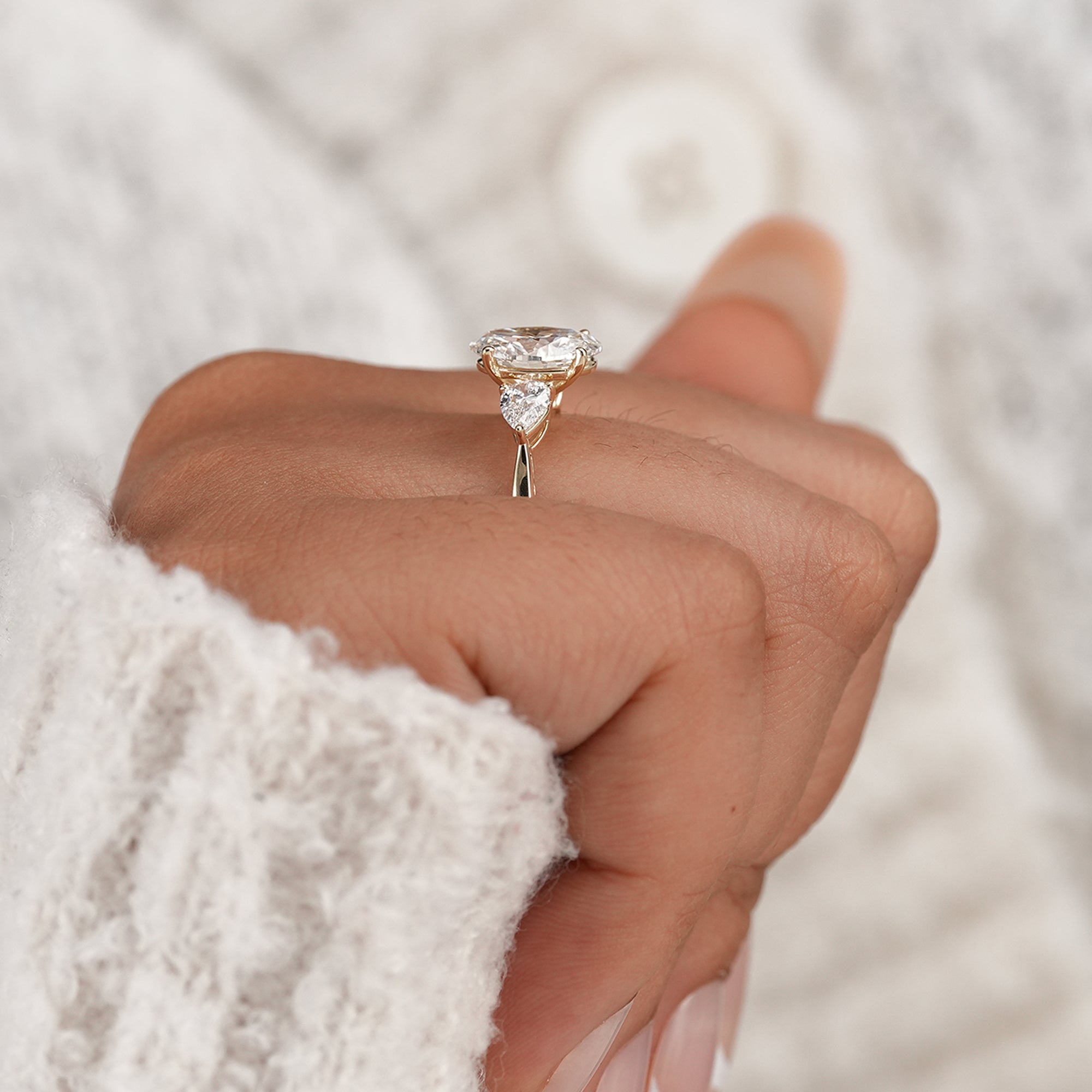Oval Lab Diamond Ring