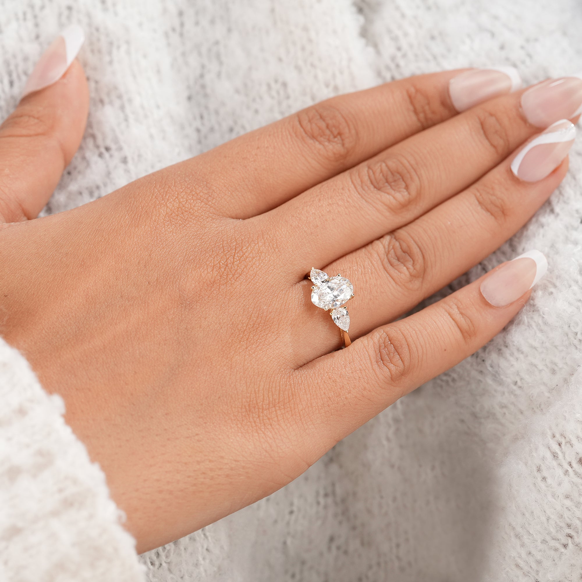 Oval Trilogy Ring
