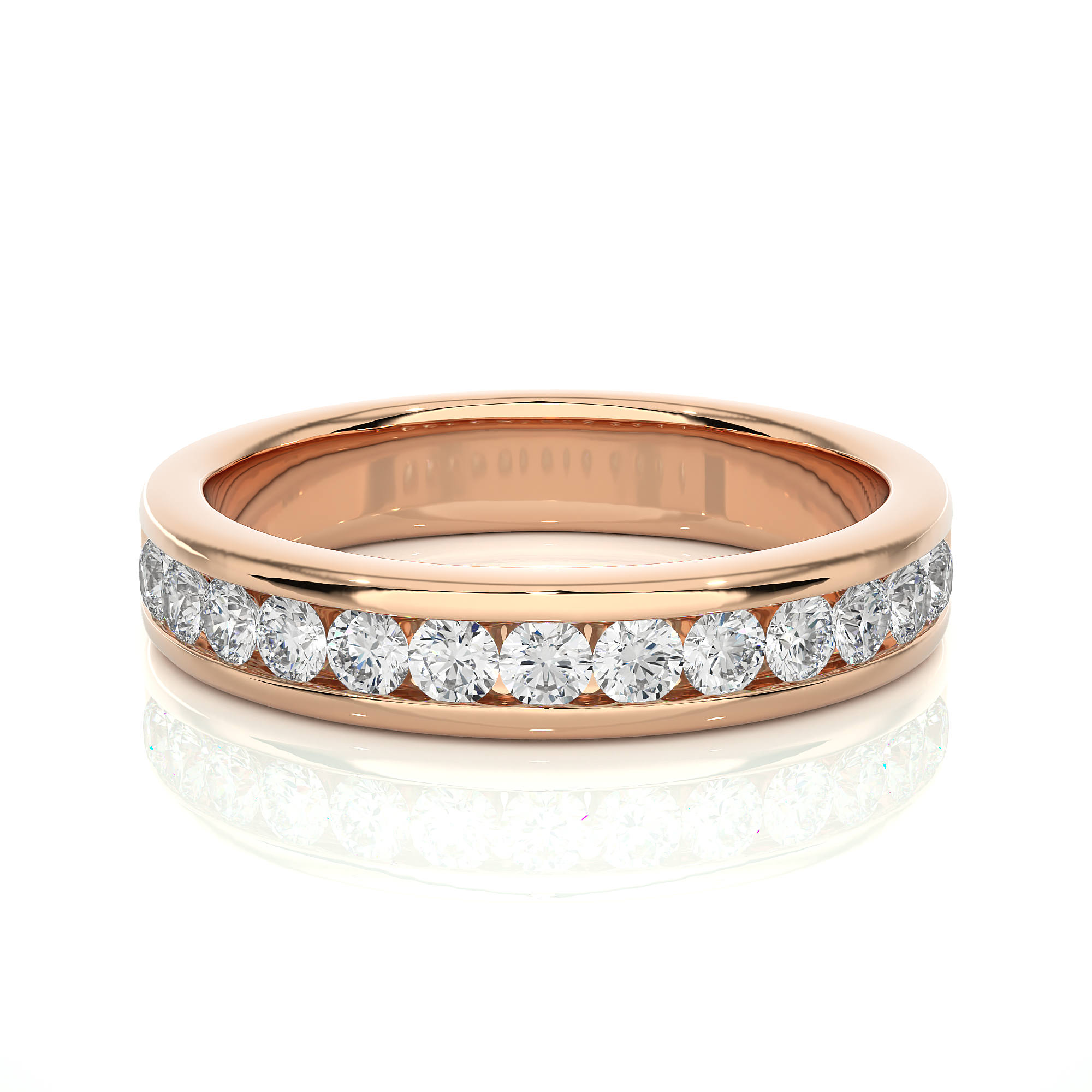 Channel Set Lab Grown Diamond Eternity Ring