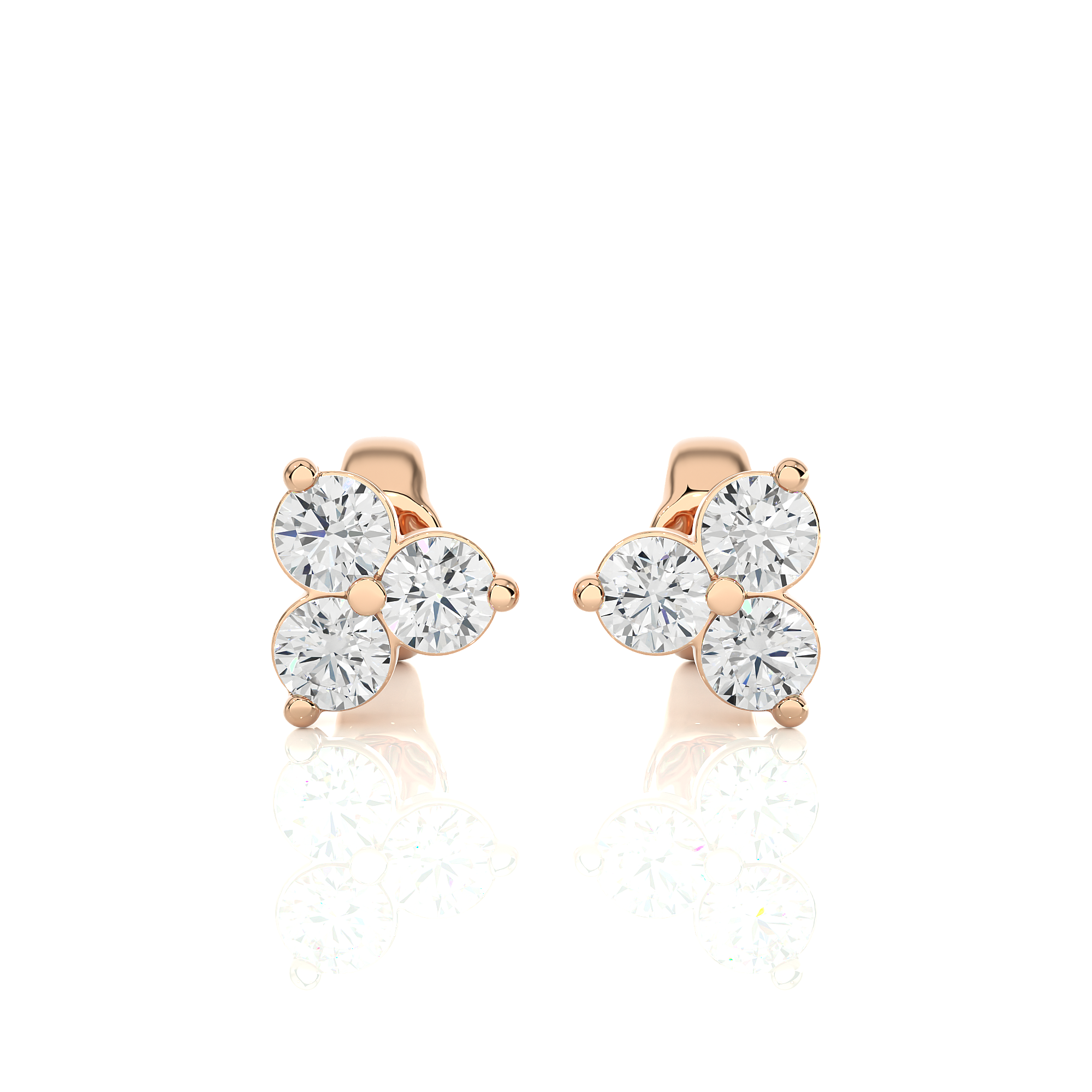 Trio Lab Grown Diamond Stud Earrings