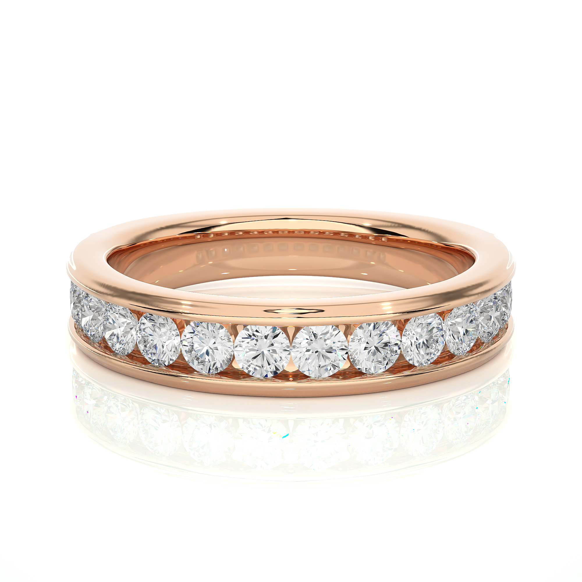 Channel Set Lab Grown Diamond Eternity Band