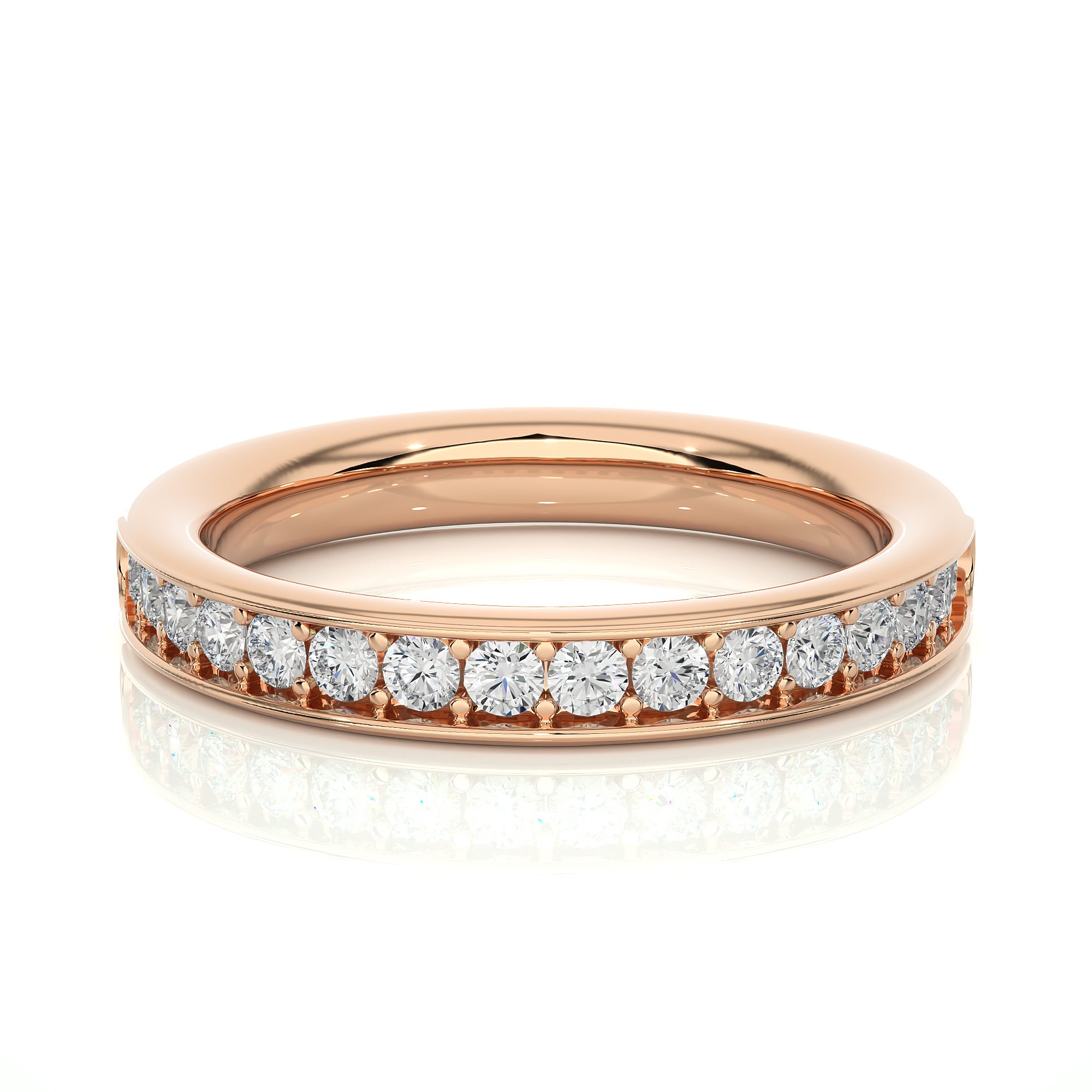 Channel Set Lab Grown Diamond Eternity Ring
