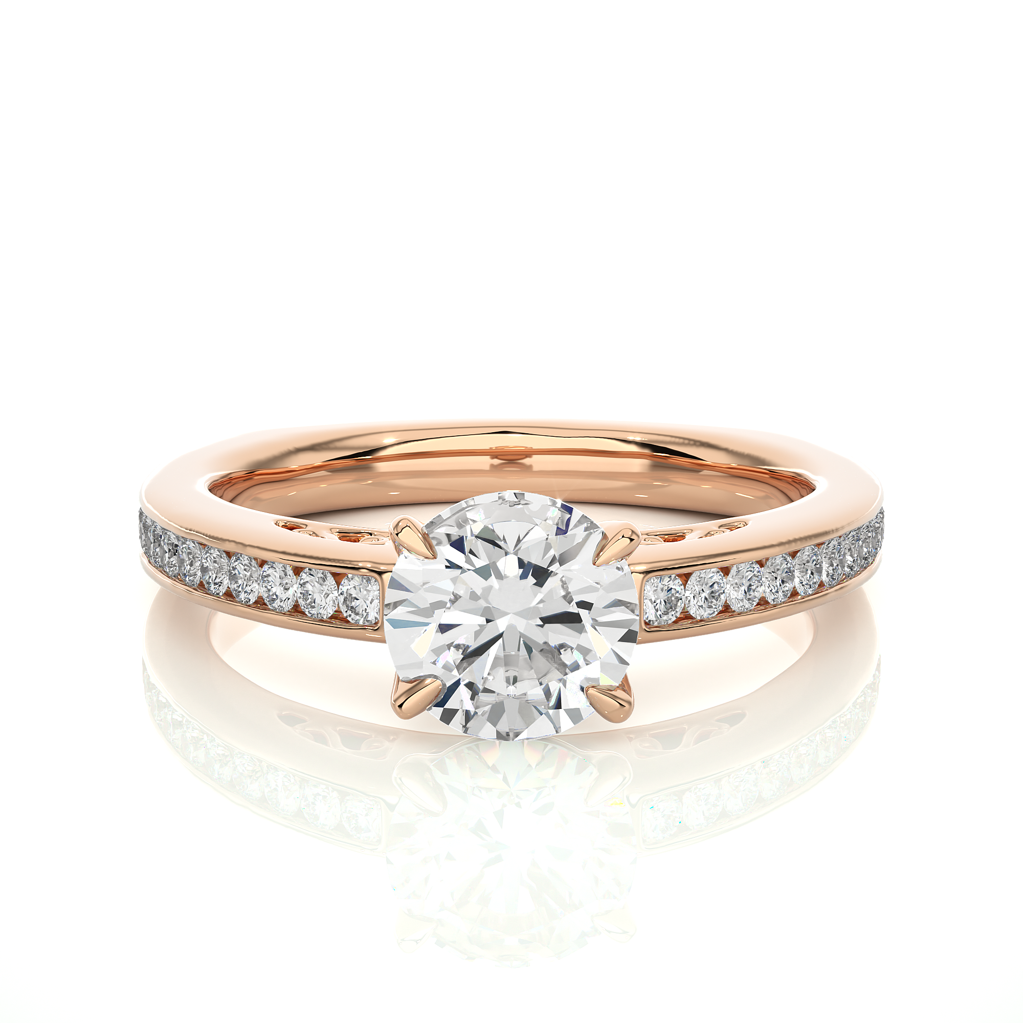 Classic Diamond Solitaire Engagement Ring