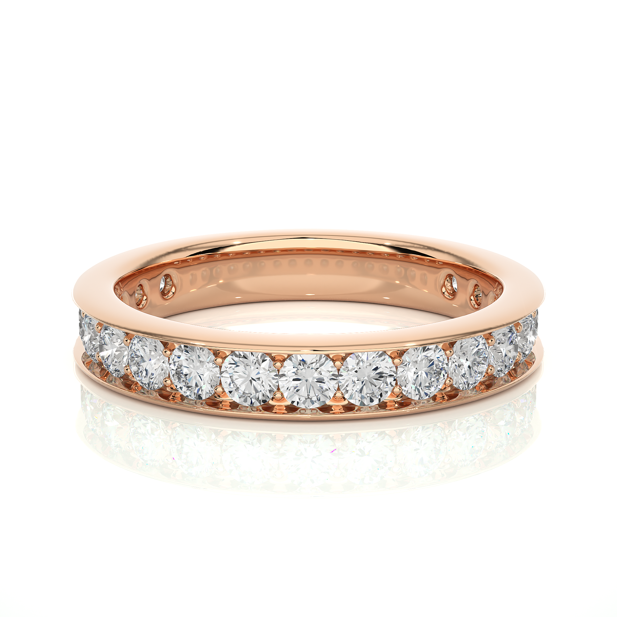 Channel Set Lab Grown Diamond Eternity Ring