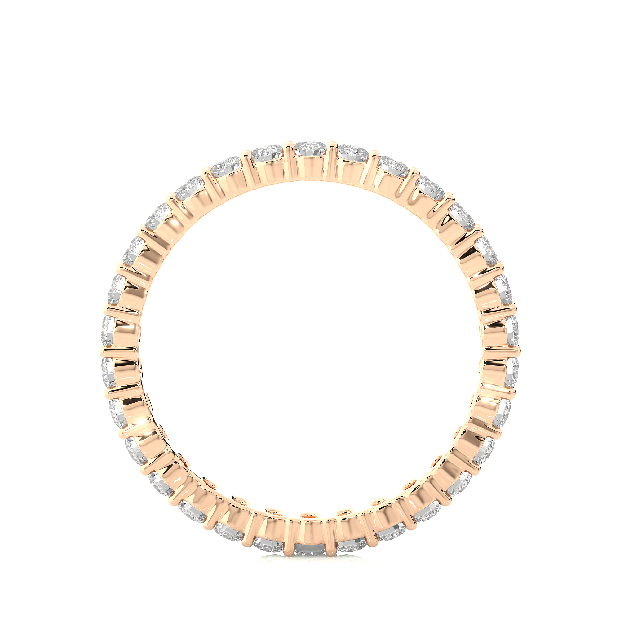 Stackable Round Diamond Eternity Wedding Band