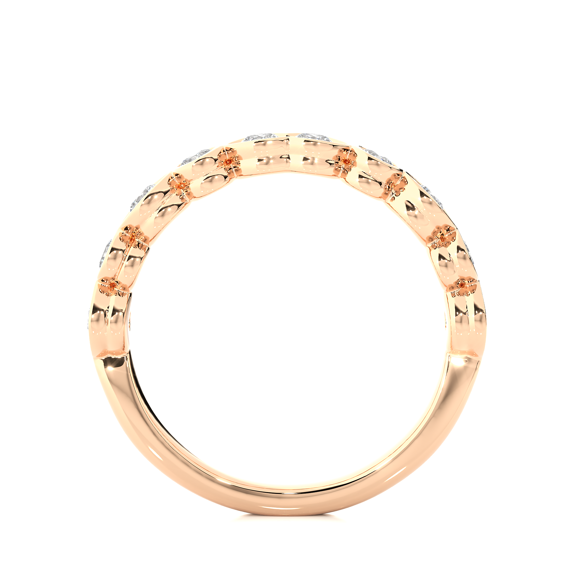 Bezel Set Lab Grown Diamond Eternity Ring