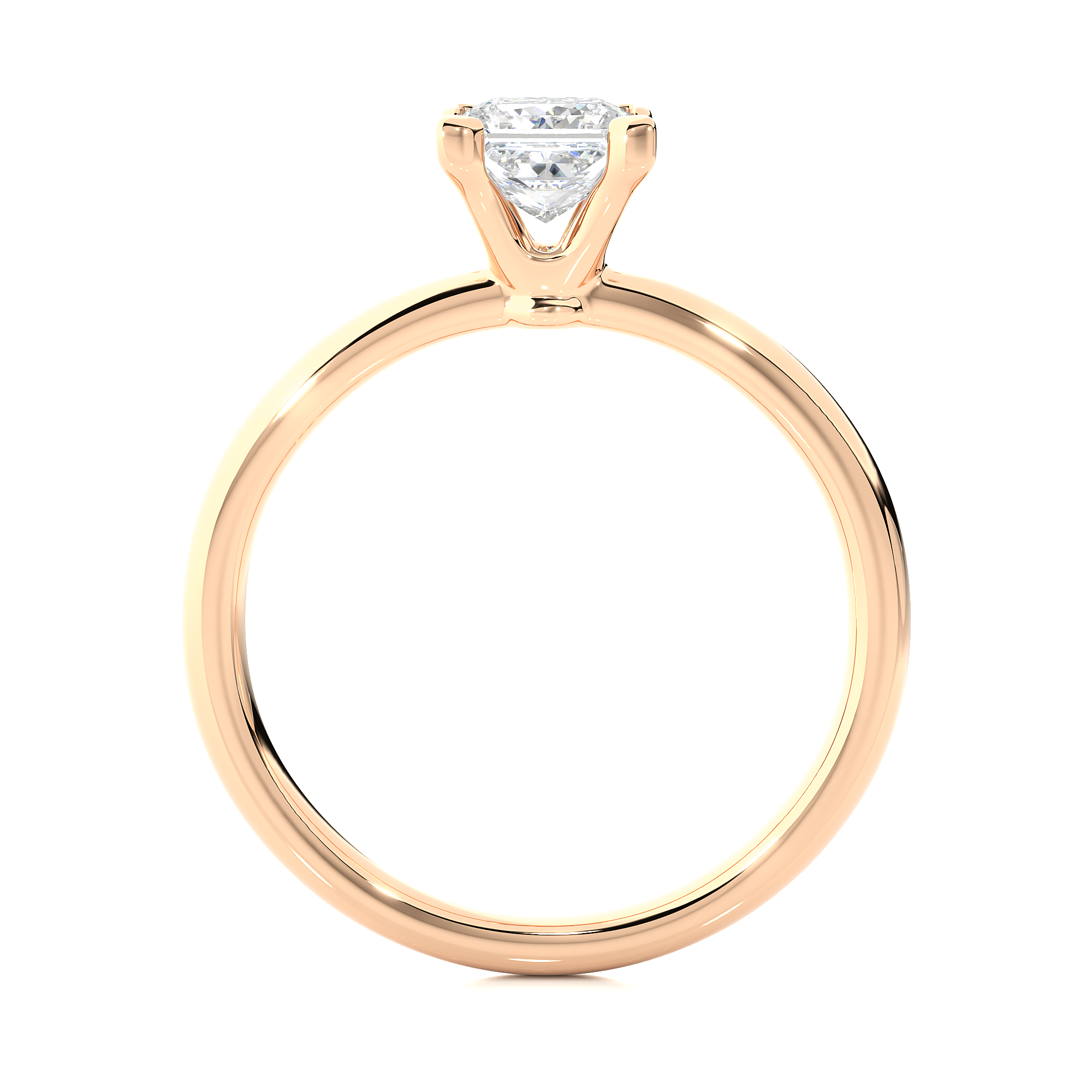 Princess Cut Lab Grown Diamond Solitaire Ring
