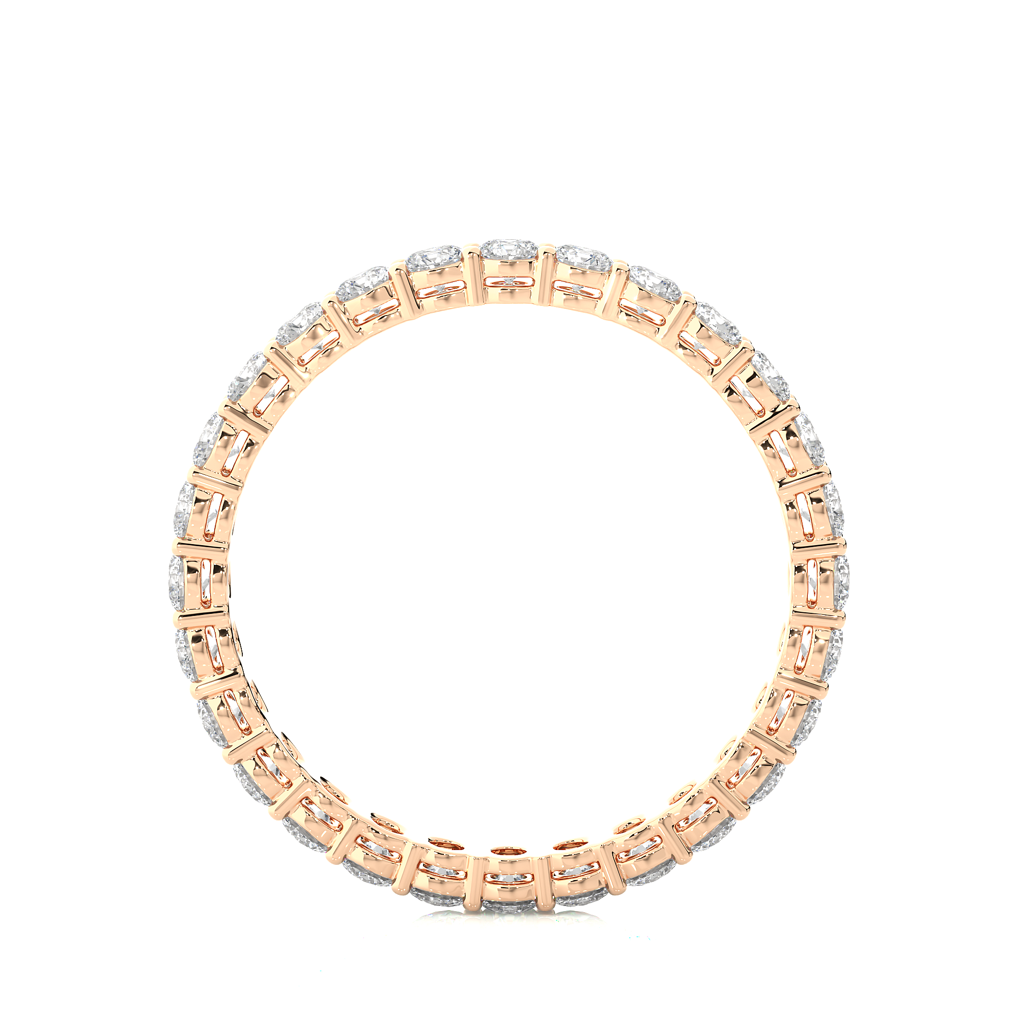 Round Cut Lab Grown Diamond Eternity Band