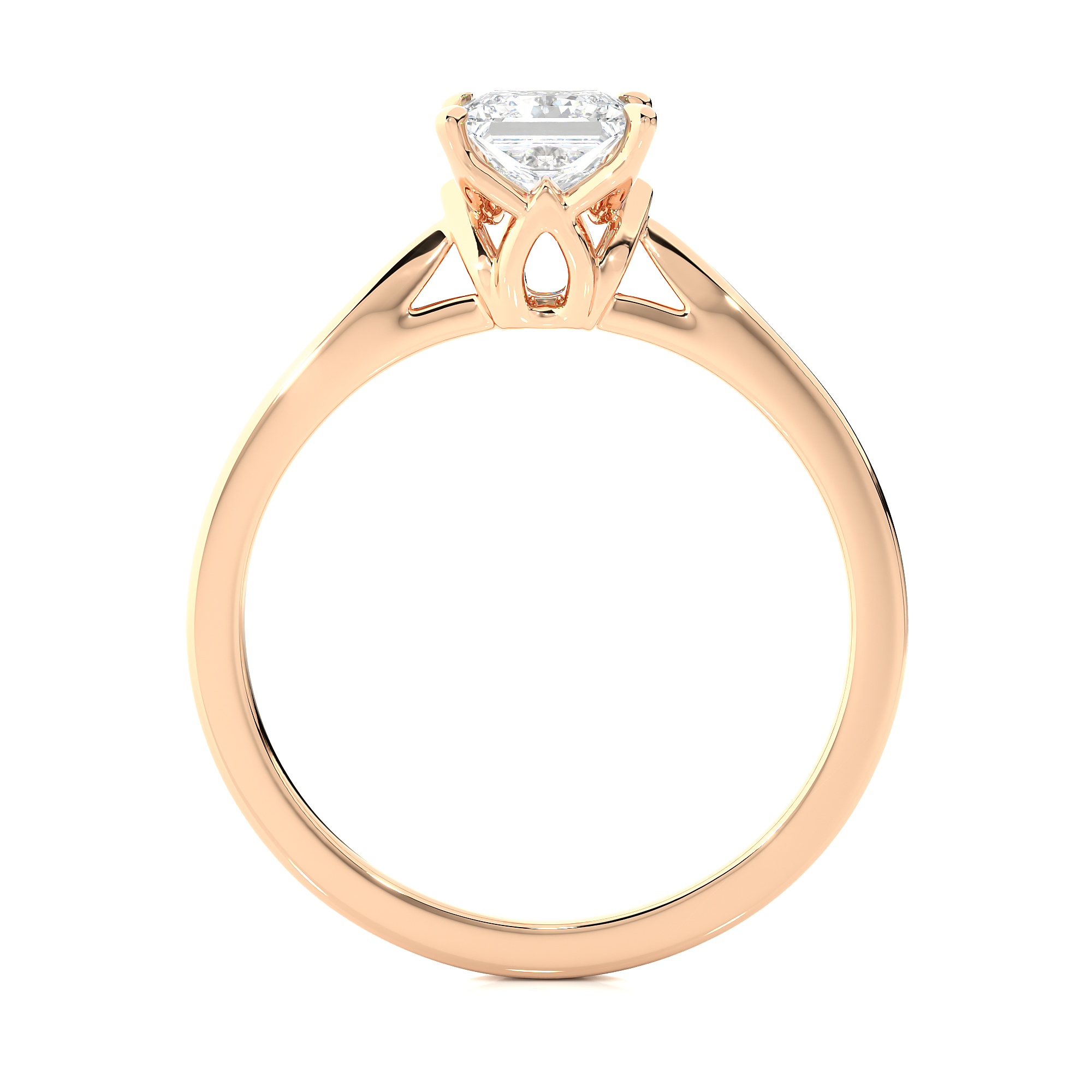 Princess Cut Lab Grown Diamond Solitaire Ring