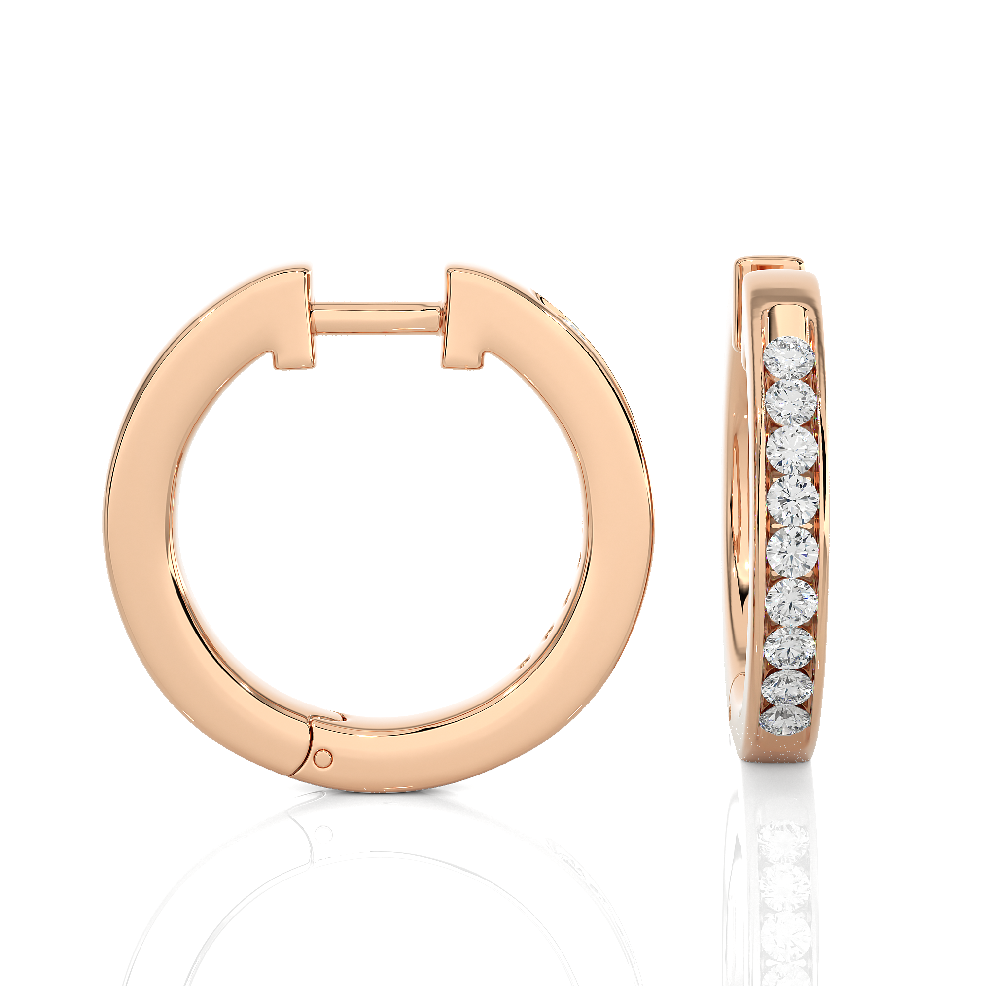 Lab-Grown Diamond Huggie Earrings