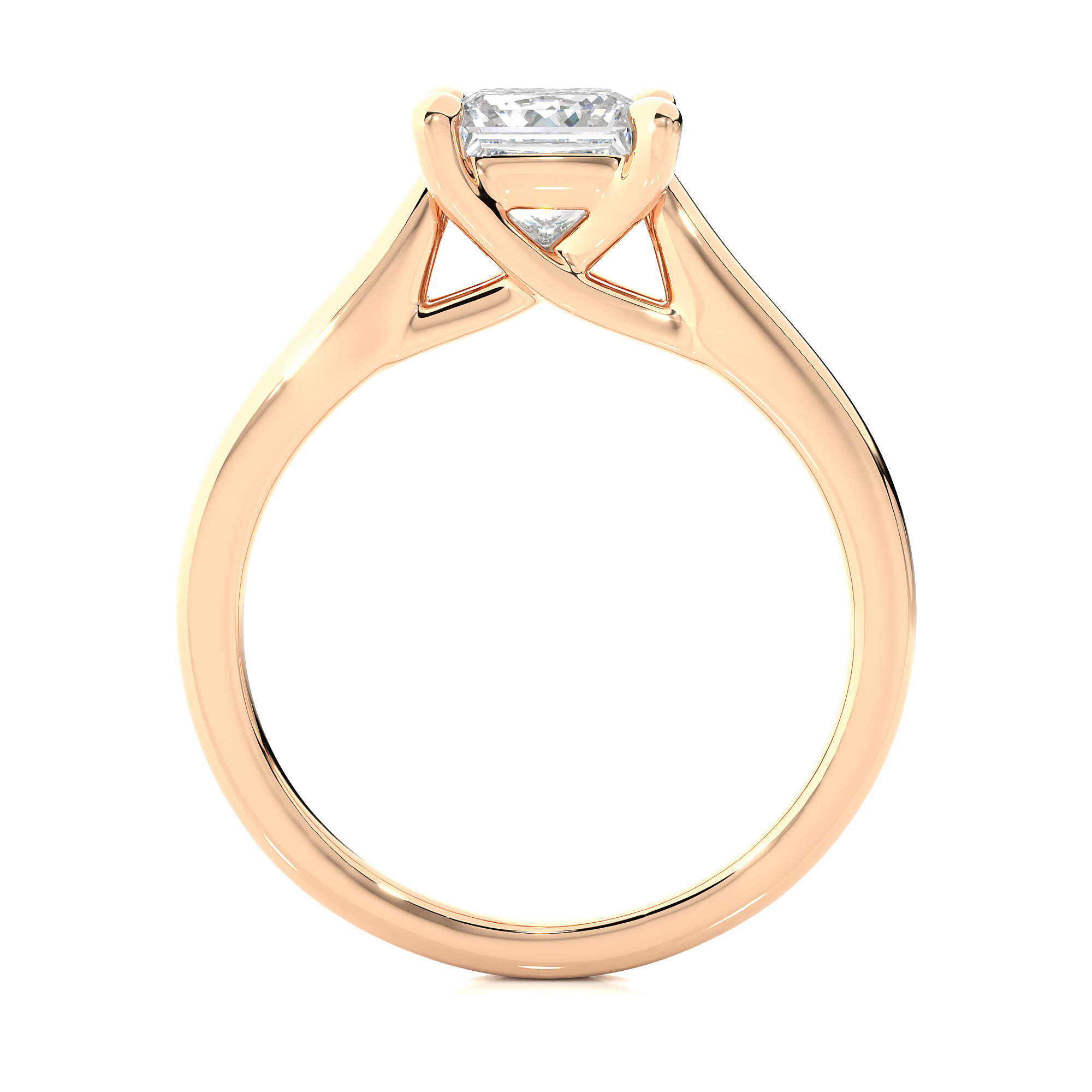 Princess Cut Lab Grown Diamond Solitaire Ring