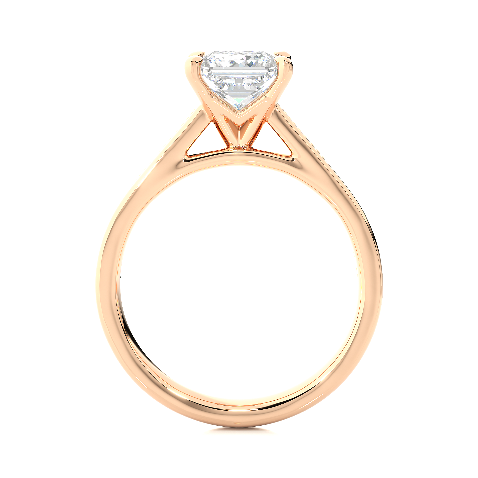 Princess Cut Lab Grown Diamond Engagement Ring