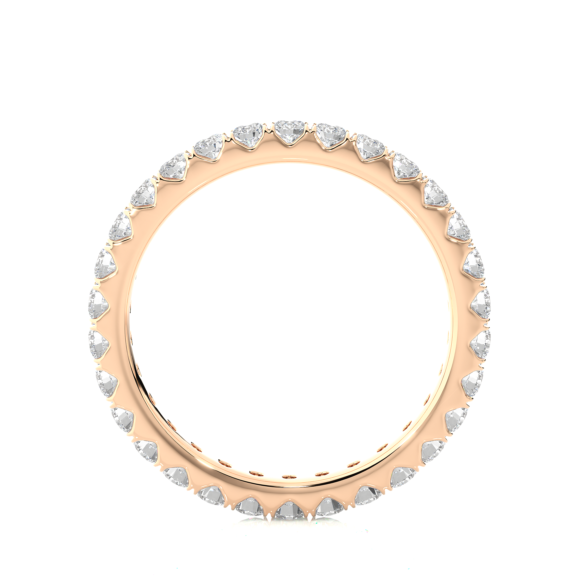 Round Cut Lab Grown Diamond Eternity Ring