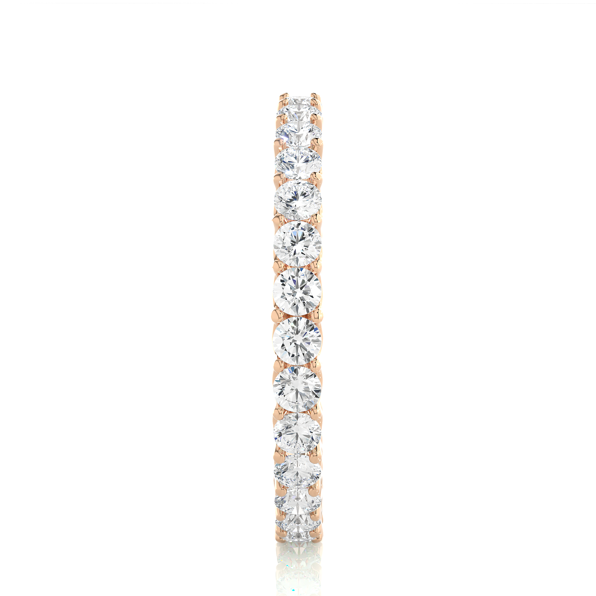 2.20 mm Gold Round Diamond Band – Elegant Silver / 10K / 14K / 18K / Platinum Diamond Wedding & Anniversary Ring, Fine Jewelry in Yellow/White/Rose Gold