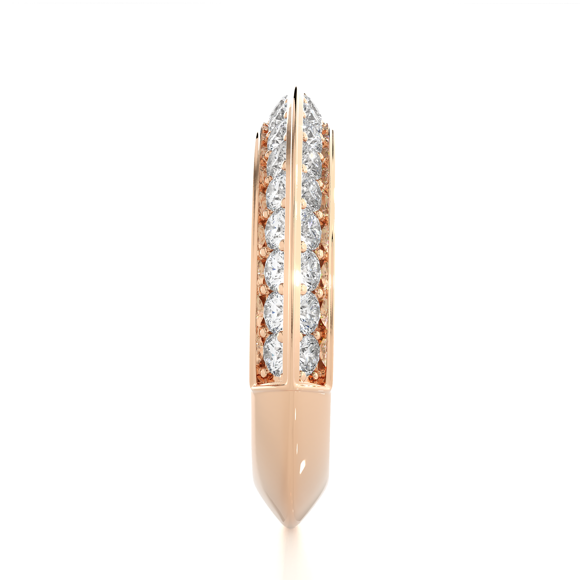 Channel Set Diamond Wedding Band